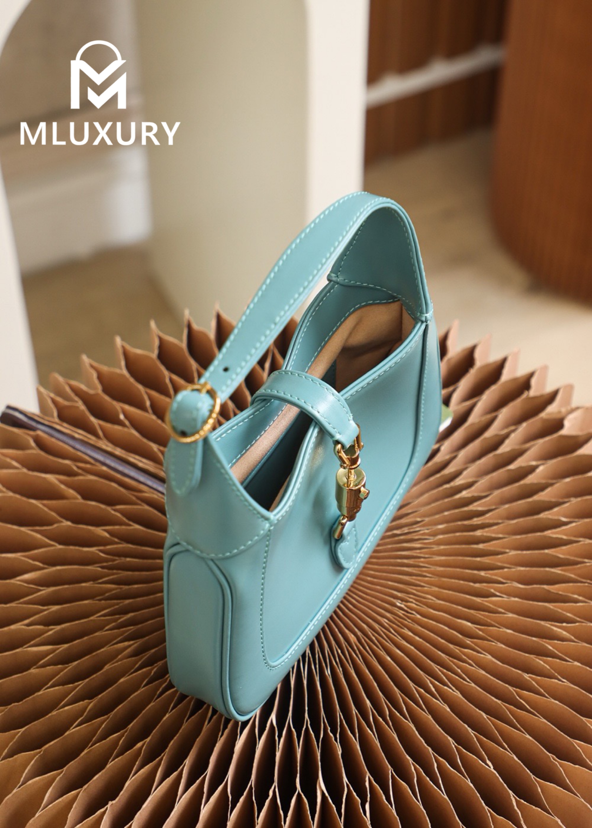 GUCCI Jackie 1961 Mini, Original Leather, Blue