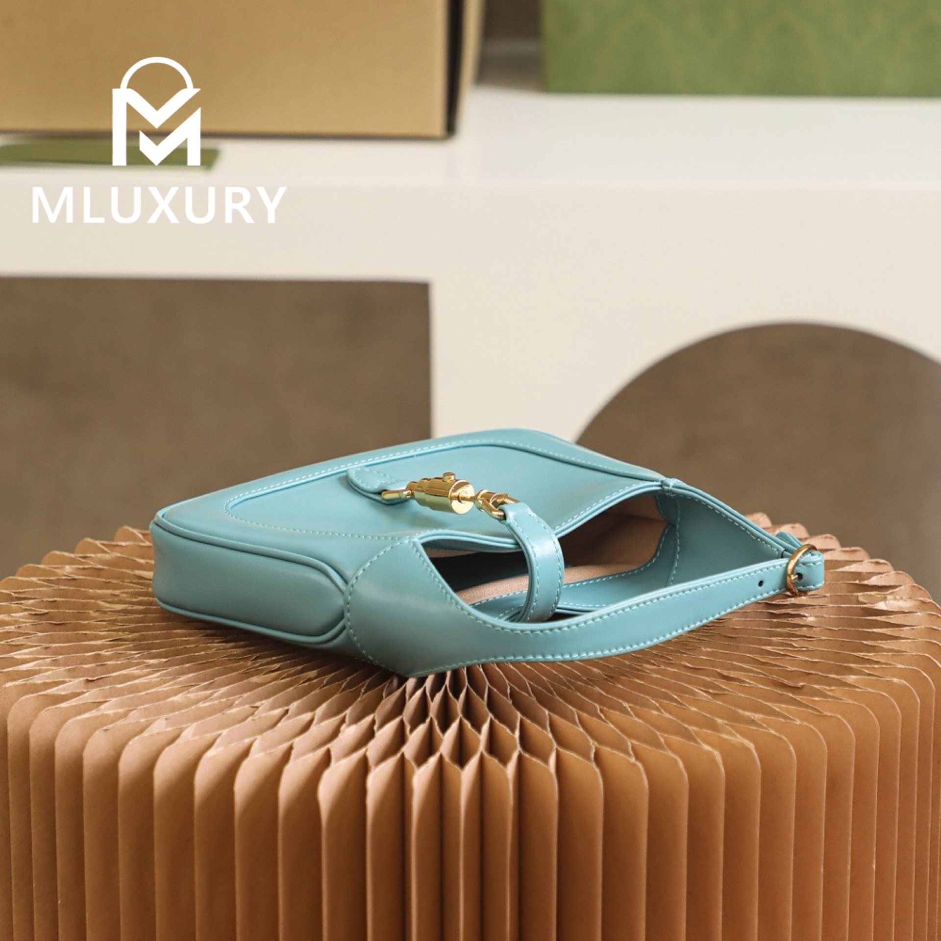 GUCCI Jackie 1961 Mini, Original Leather, Blue