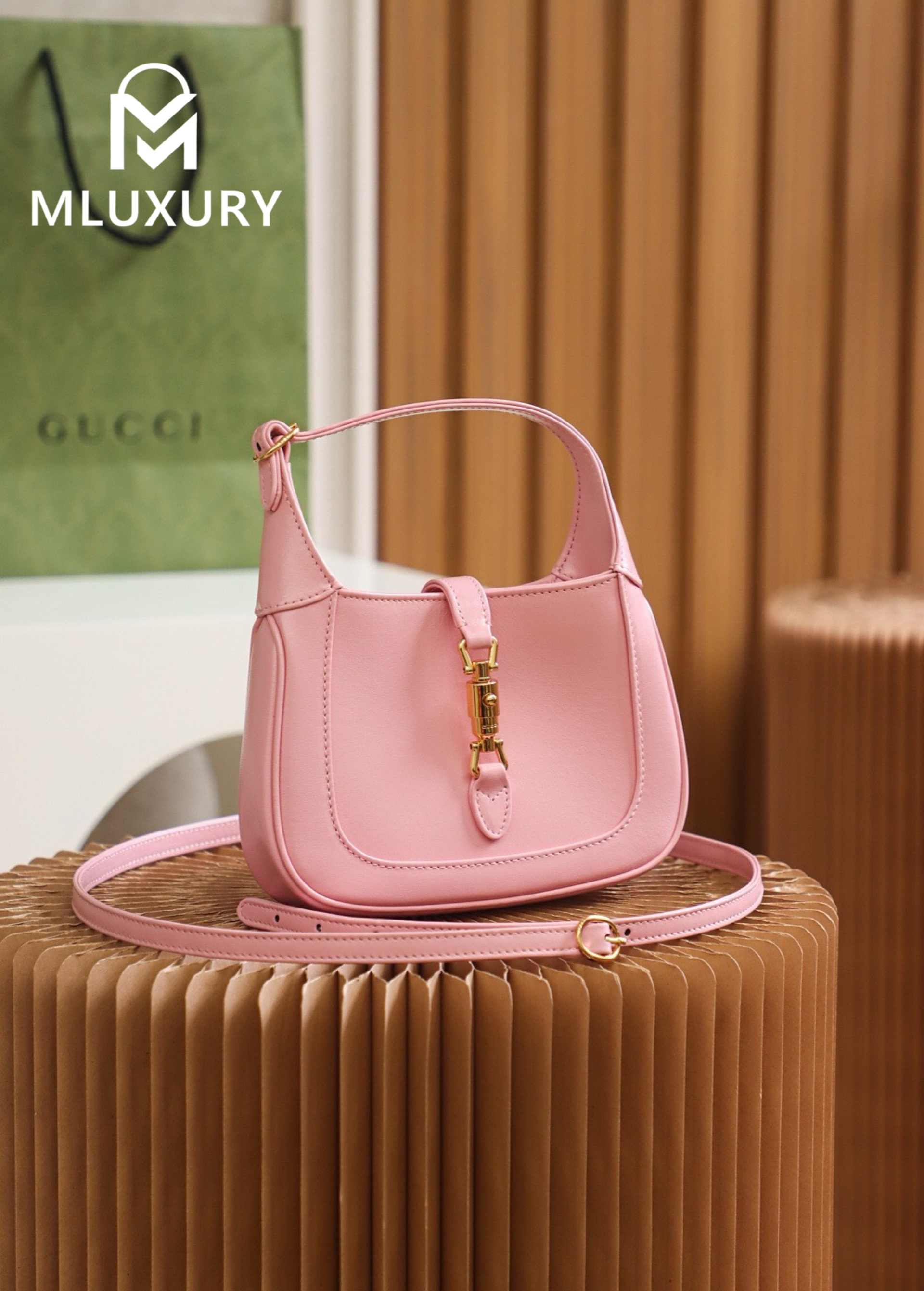 GUCCI Jackie 1961 Mini, Original Leather, Pink