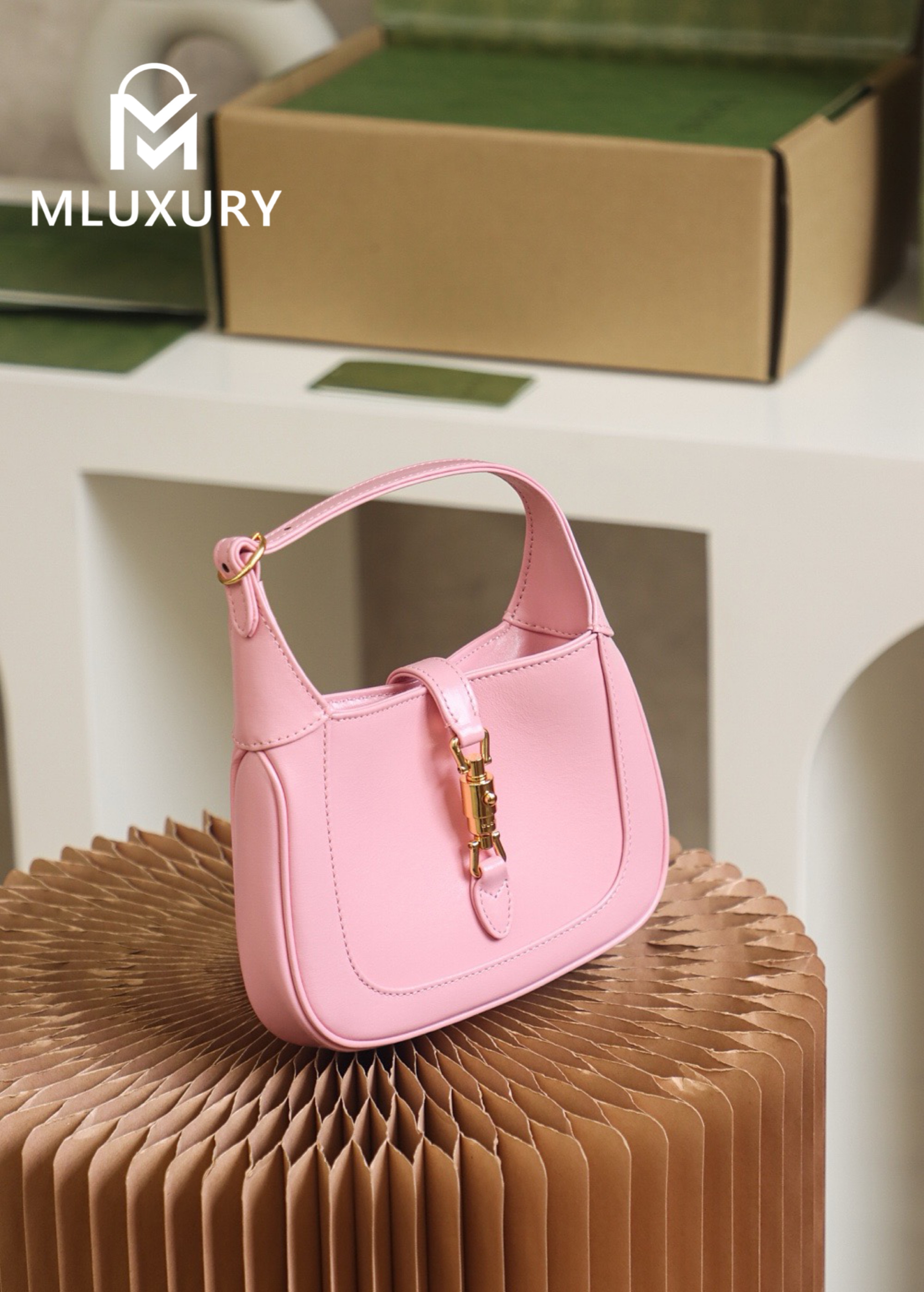 GUCCI Jackie 1961 Mini, Original Leather, Pink