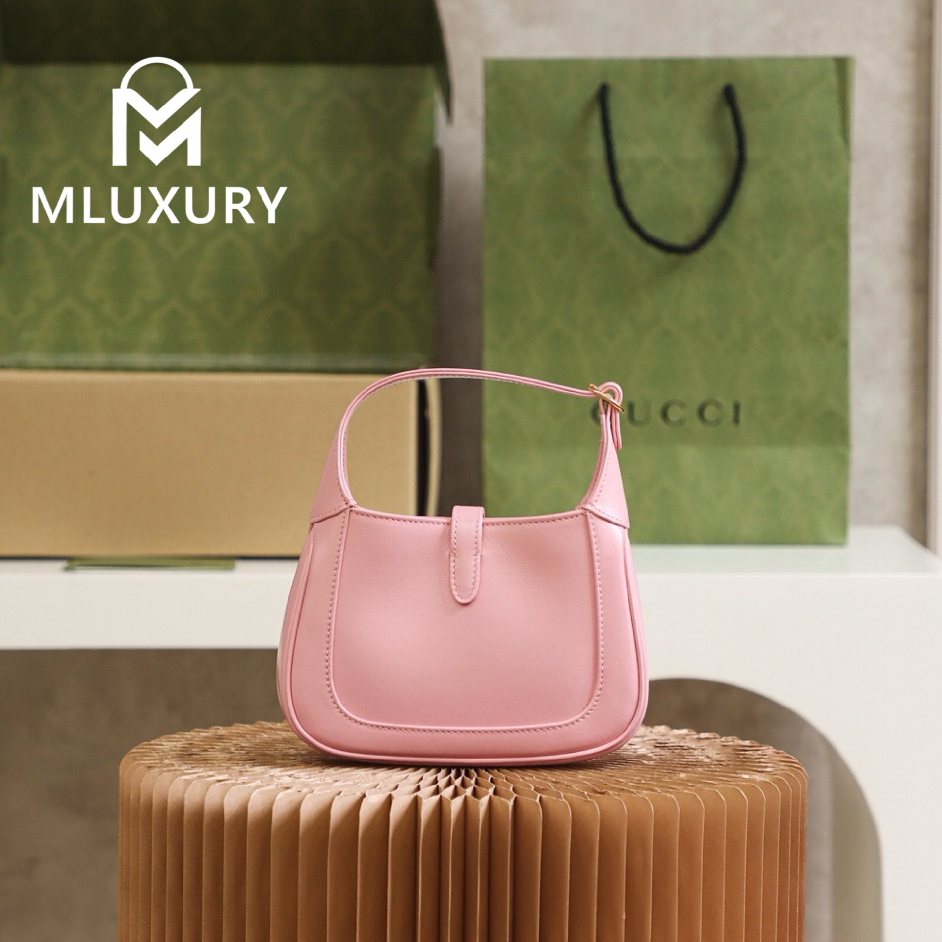 GUCCI Jackie 1961 Mini, Original Leather, Pink