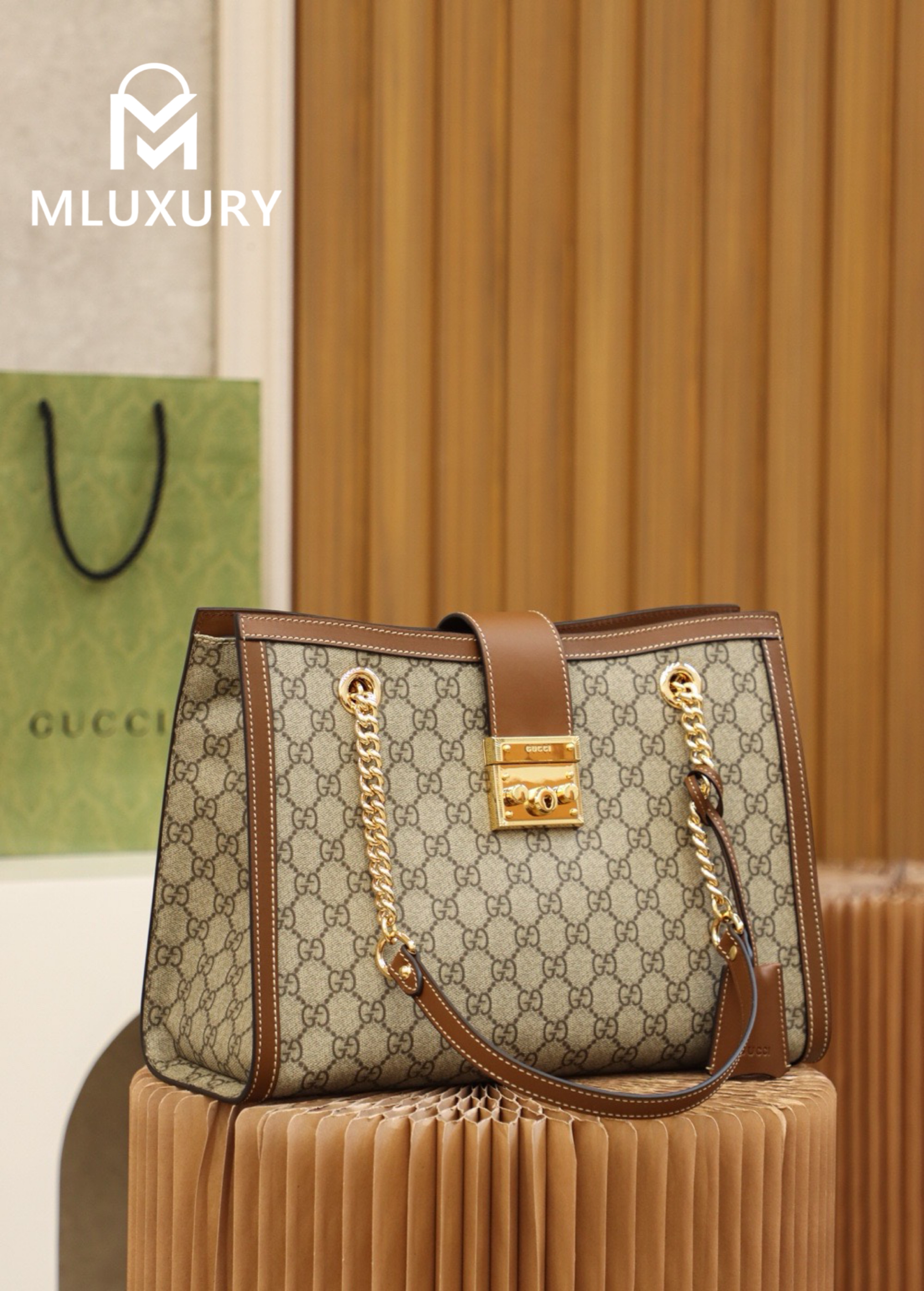 GUCCI Padlock Medium, Genuine Leather