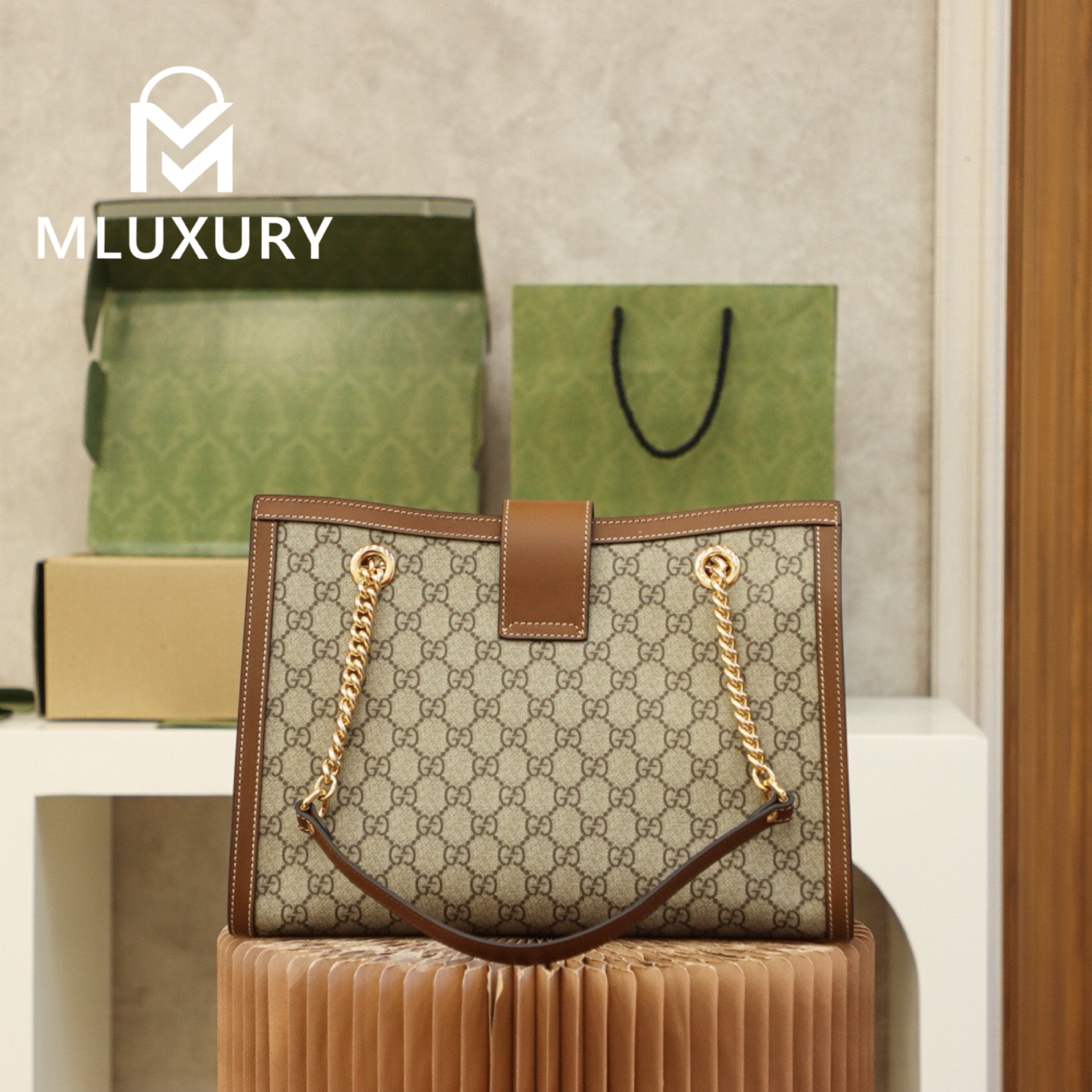 GUCCI Padlock Medium, Genuine Leather