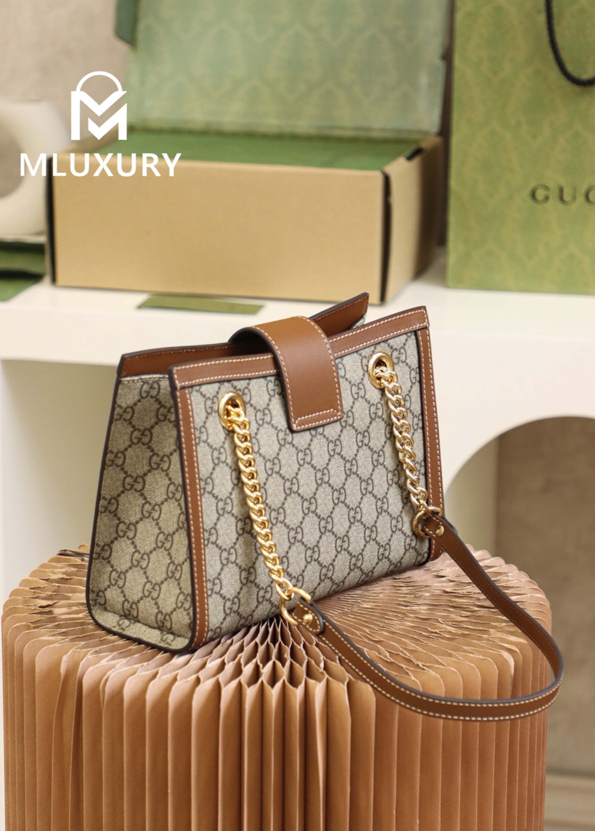 GUCCI Padlock Small, Genuine Leather