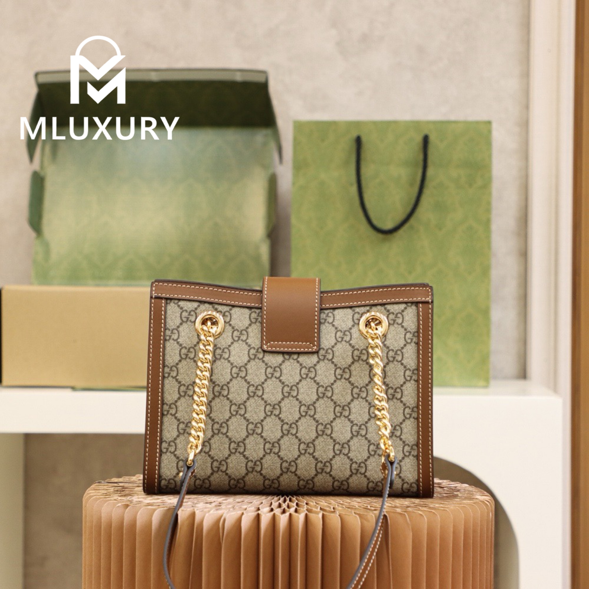 GUCCI Padlock Small, Genuine Leather
