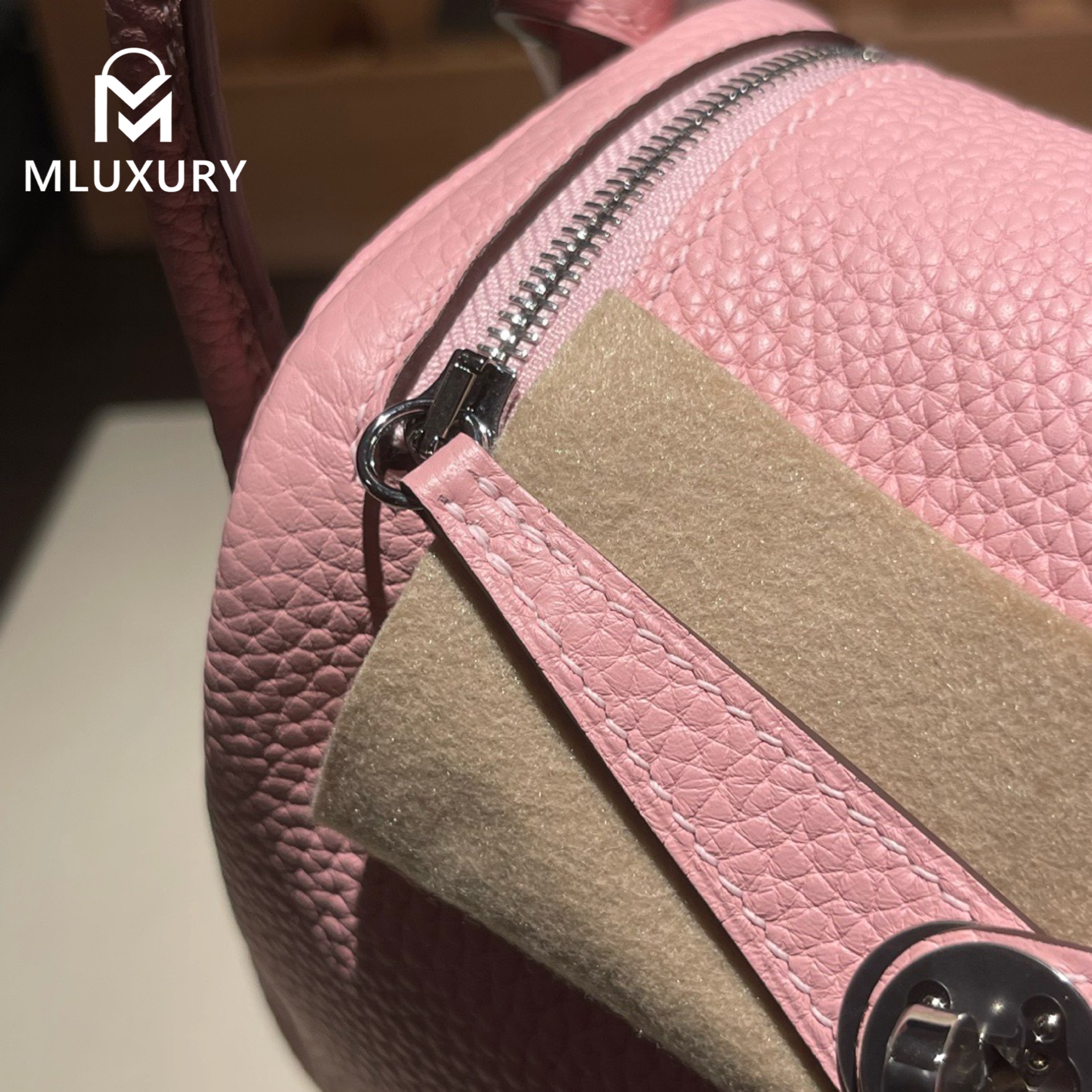 Hermès Mini Lindy II, TC leather, 3Q cherry blossom pink, Gold and Silver hardware