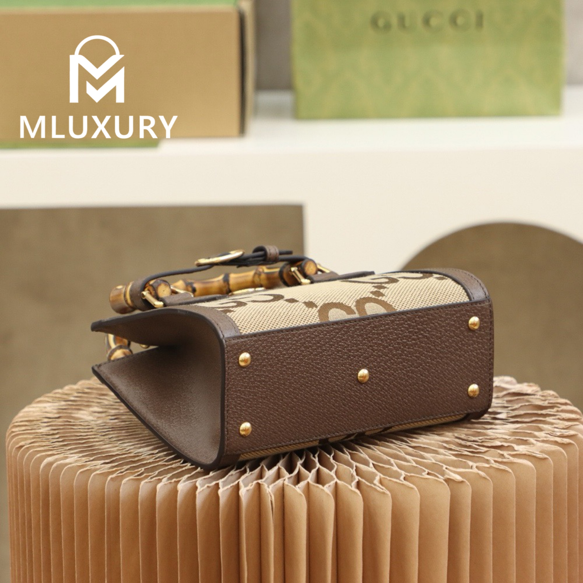 GUCCI Diana Tote Mini, Genuine Leather