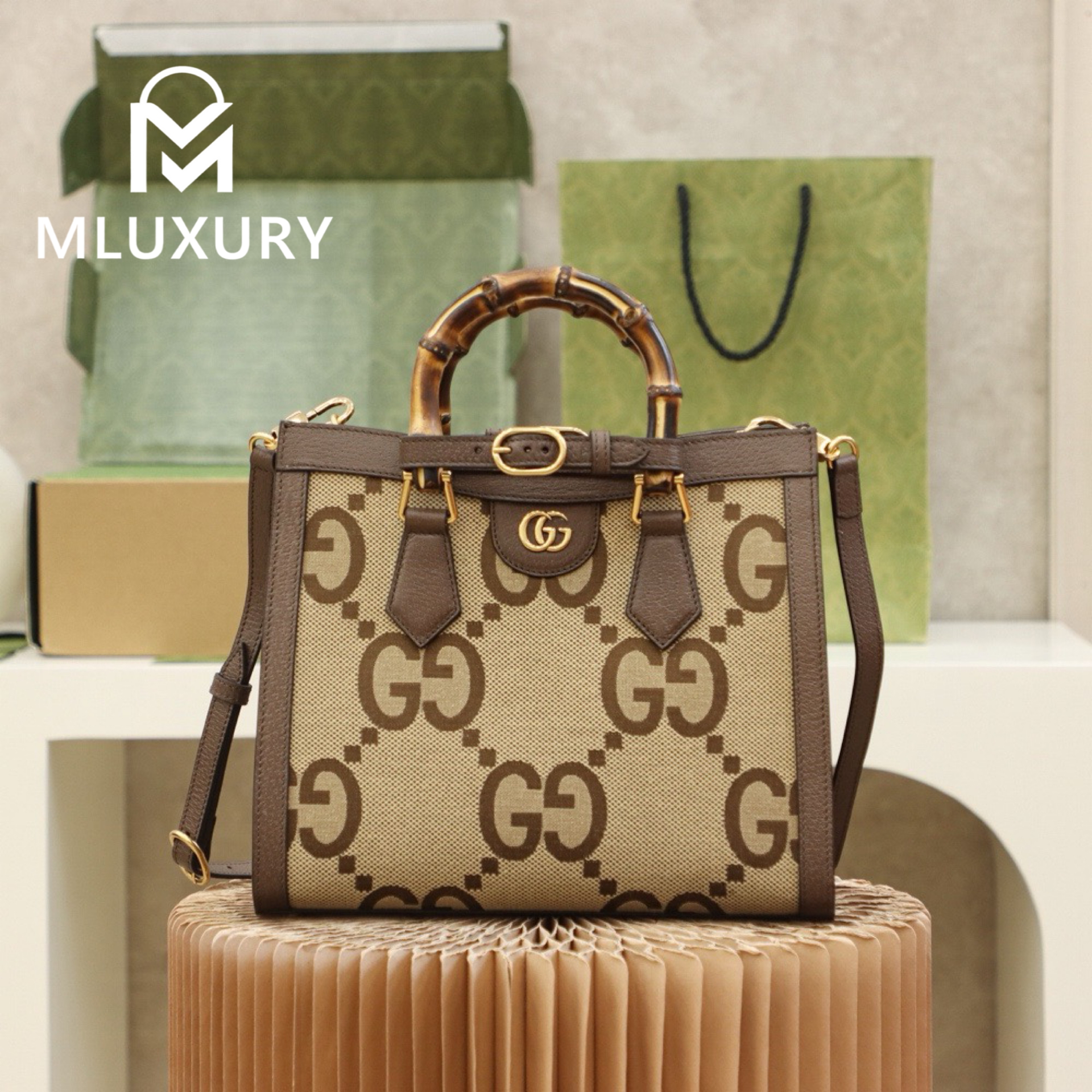GUCCI Diana Tote Vintage Bamboo Style, Original Leather
