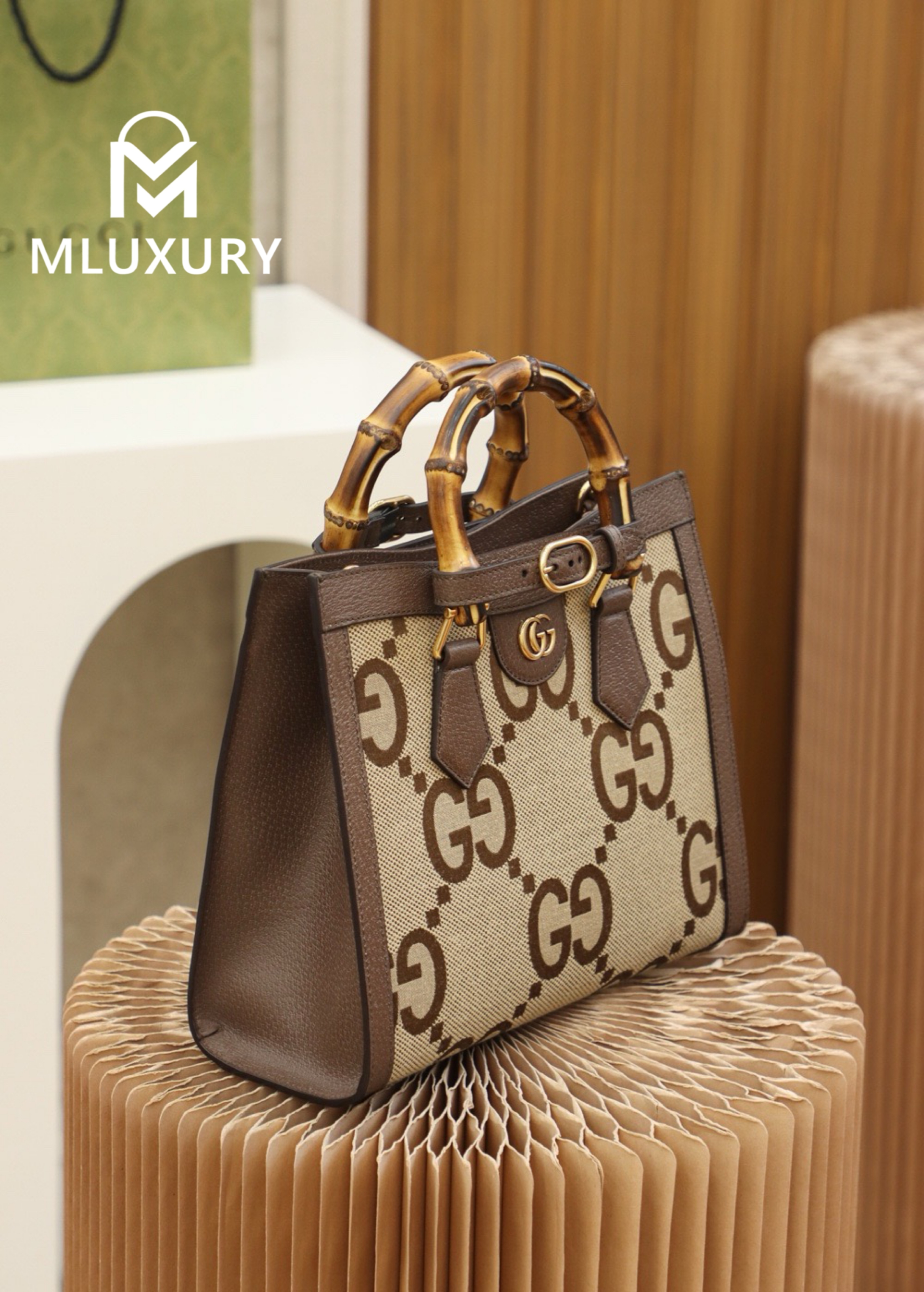 GUCCI Diana Tote Vintage Bamboo Style, Original Leather