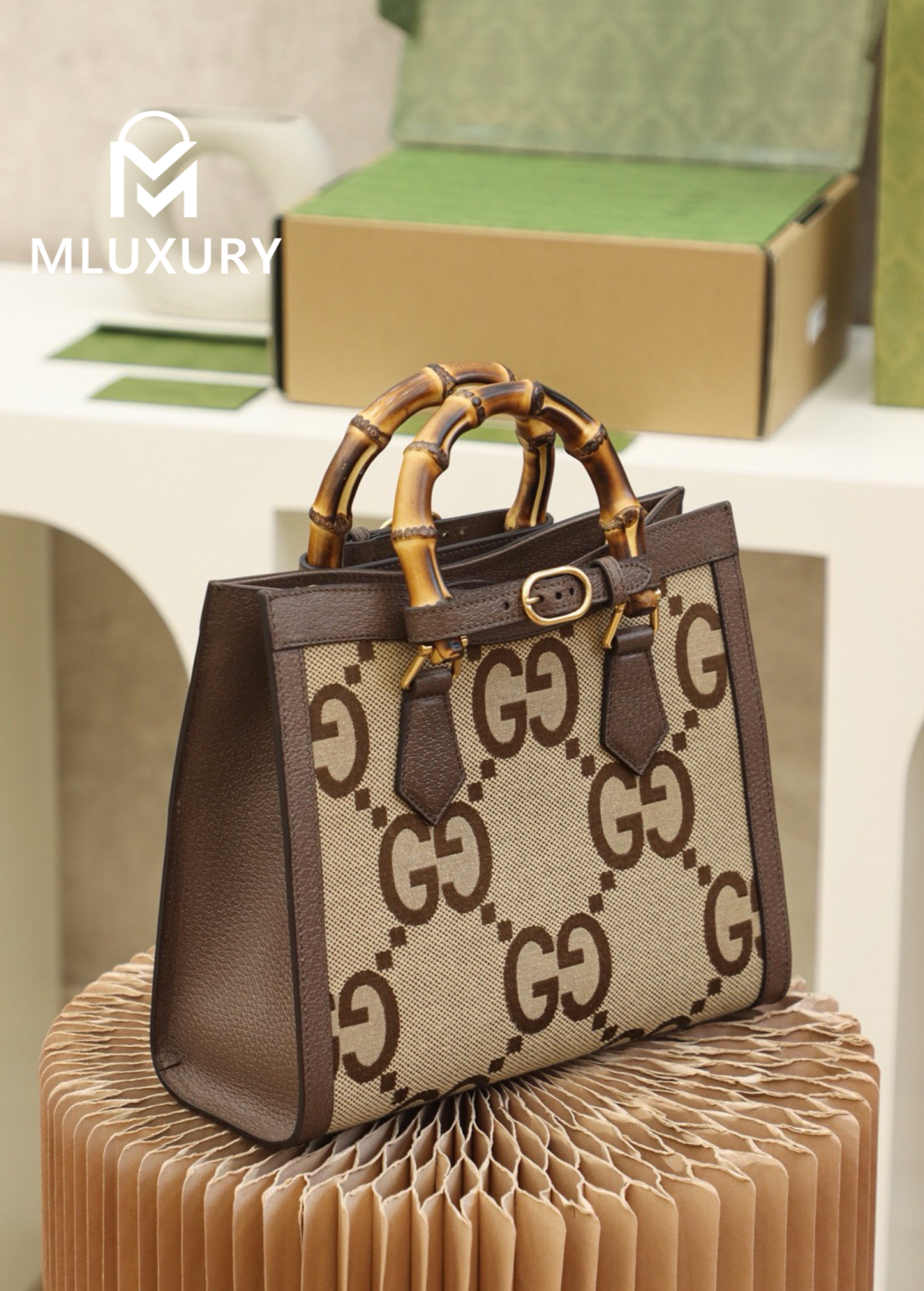 GUCCI Diana Tote Vintage Bamboo Style, Original Leather