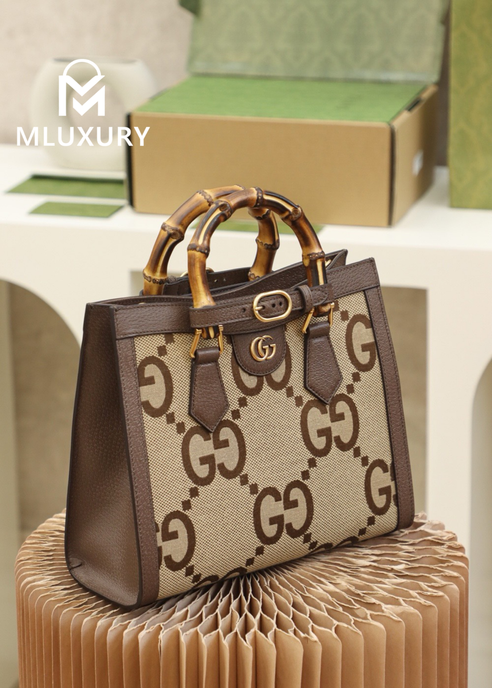 GUCCI Diana Tote Vintage Bamboo Style, Original Leather