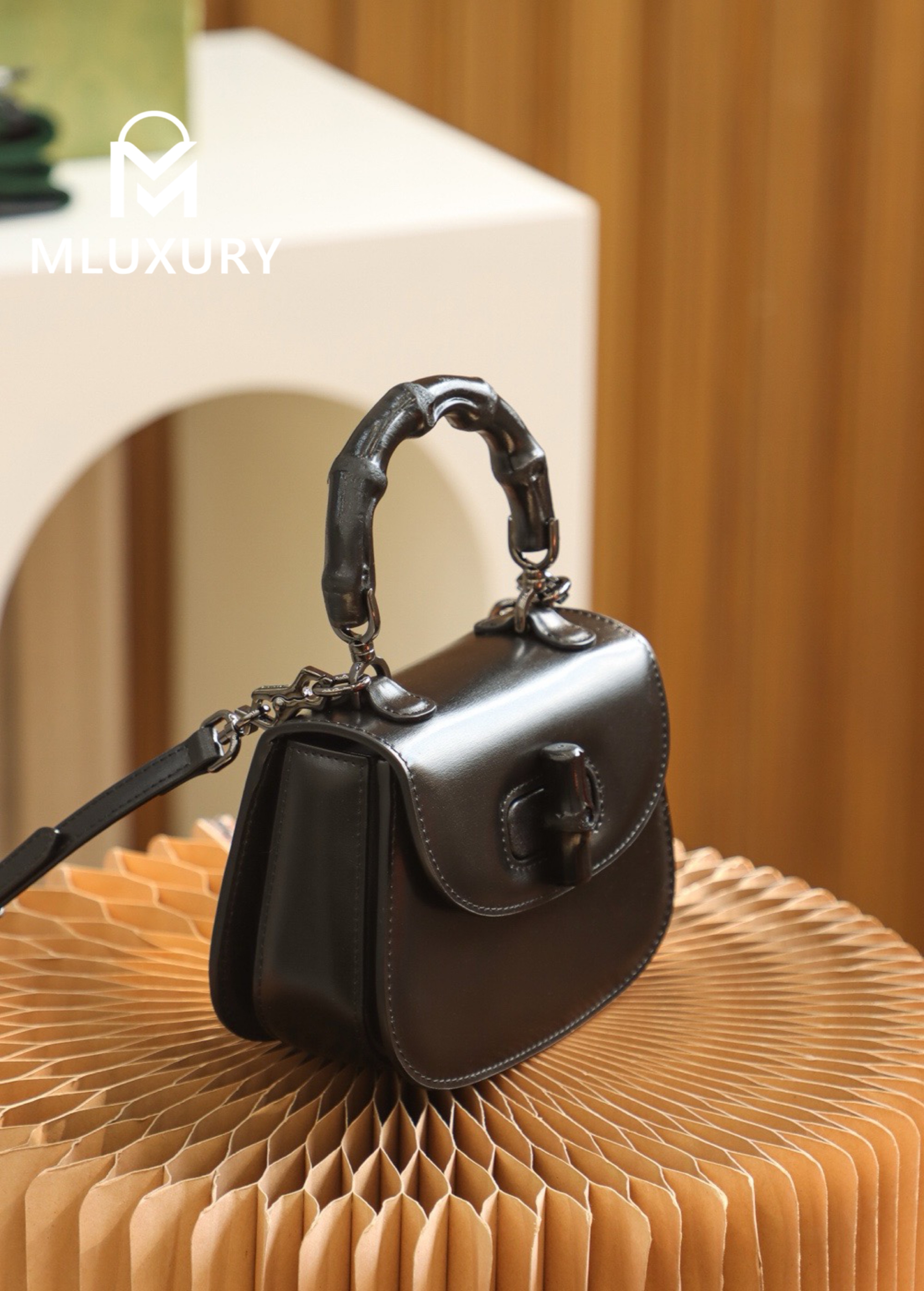 GUCCI Mini Retro Bamboo Collection, Original Leather