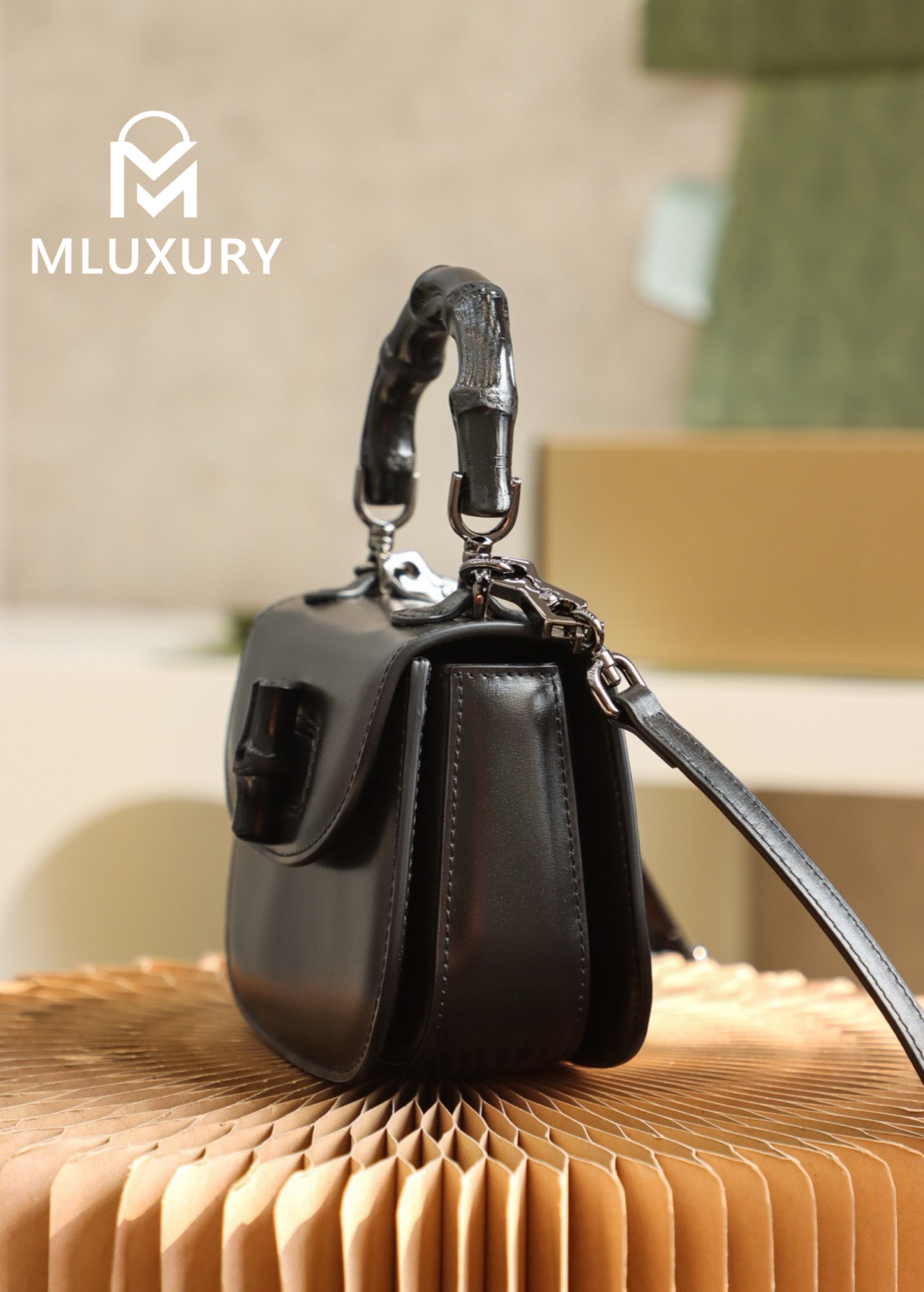 GUCCI Mini Retro Bamboo Collection, Original Leather
