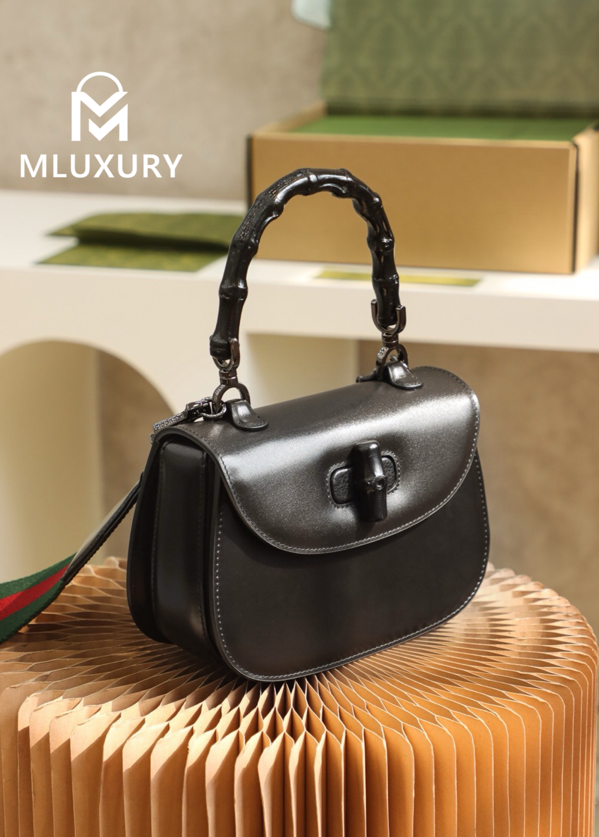 GUCCI Vintage Bamboo Handle Collection, Original Leather