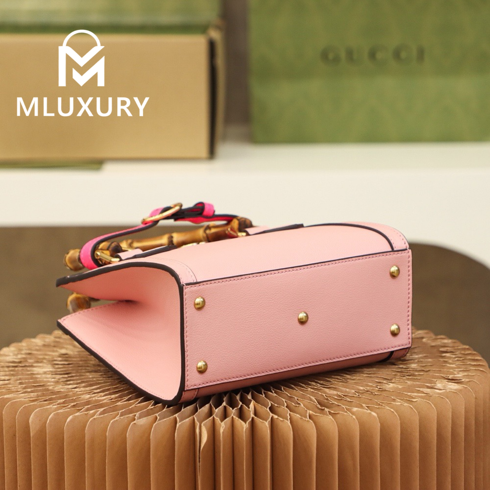 GUCCI Diana Mini, Original Leather, Pink