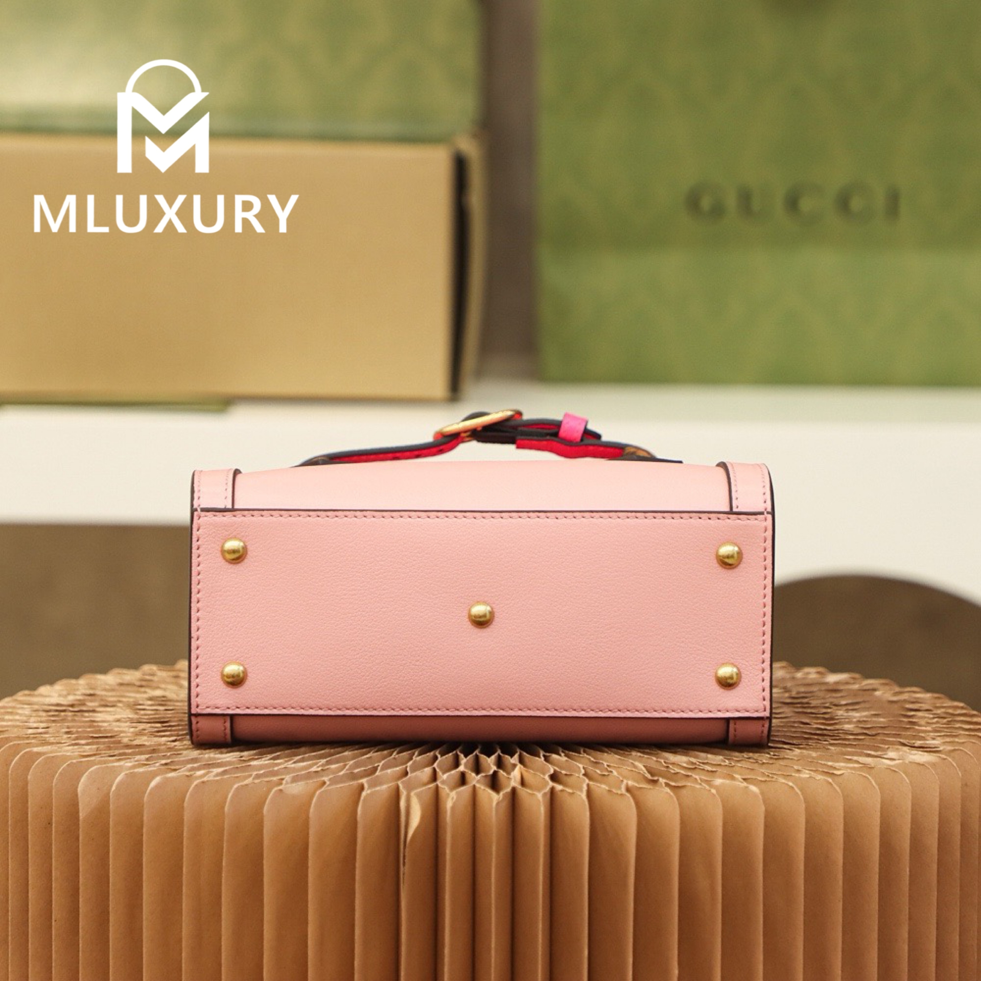 GUCCI Diana Mini, Original Leather, Pink