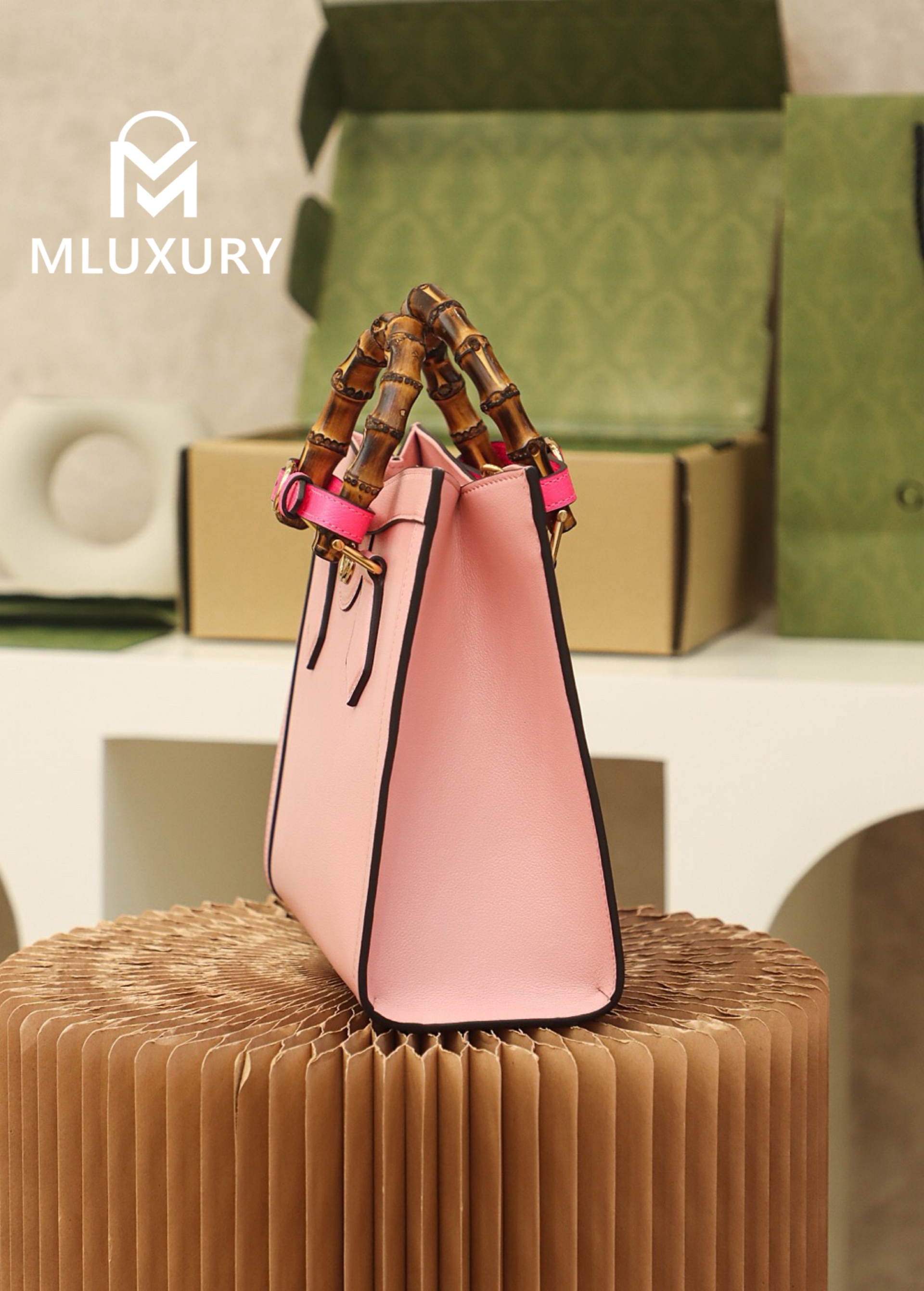GUCCI Diana Small, Original Leather, Pink