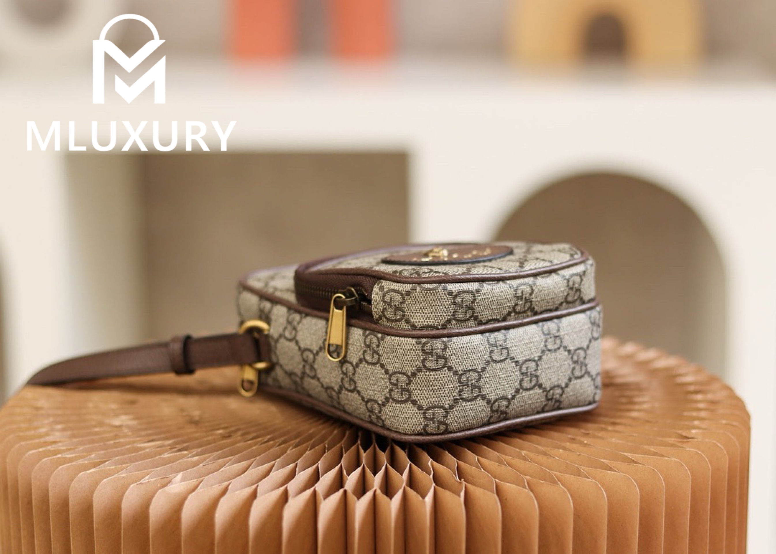 GUCCI Neo Vintage Mini Tiger Head Bag, Genuine Leather