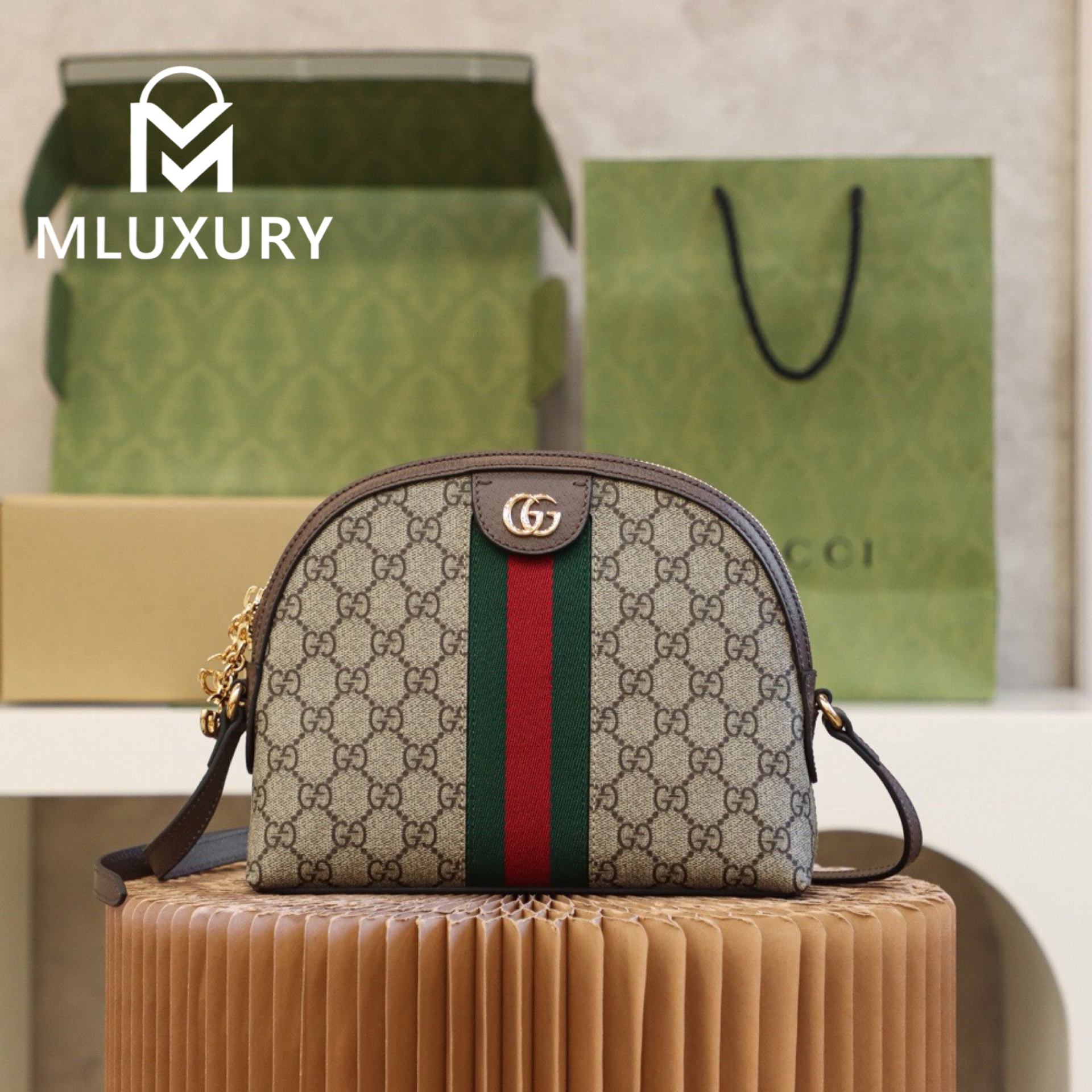 GUCCI Ophida Shell, Original Leather