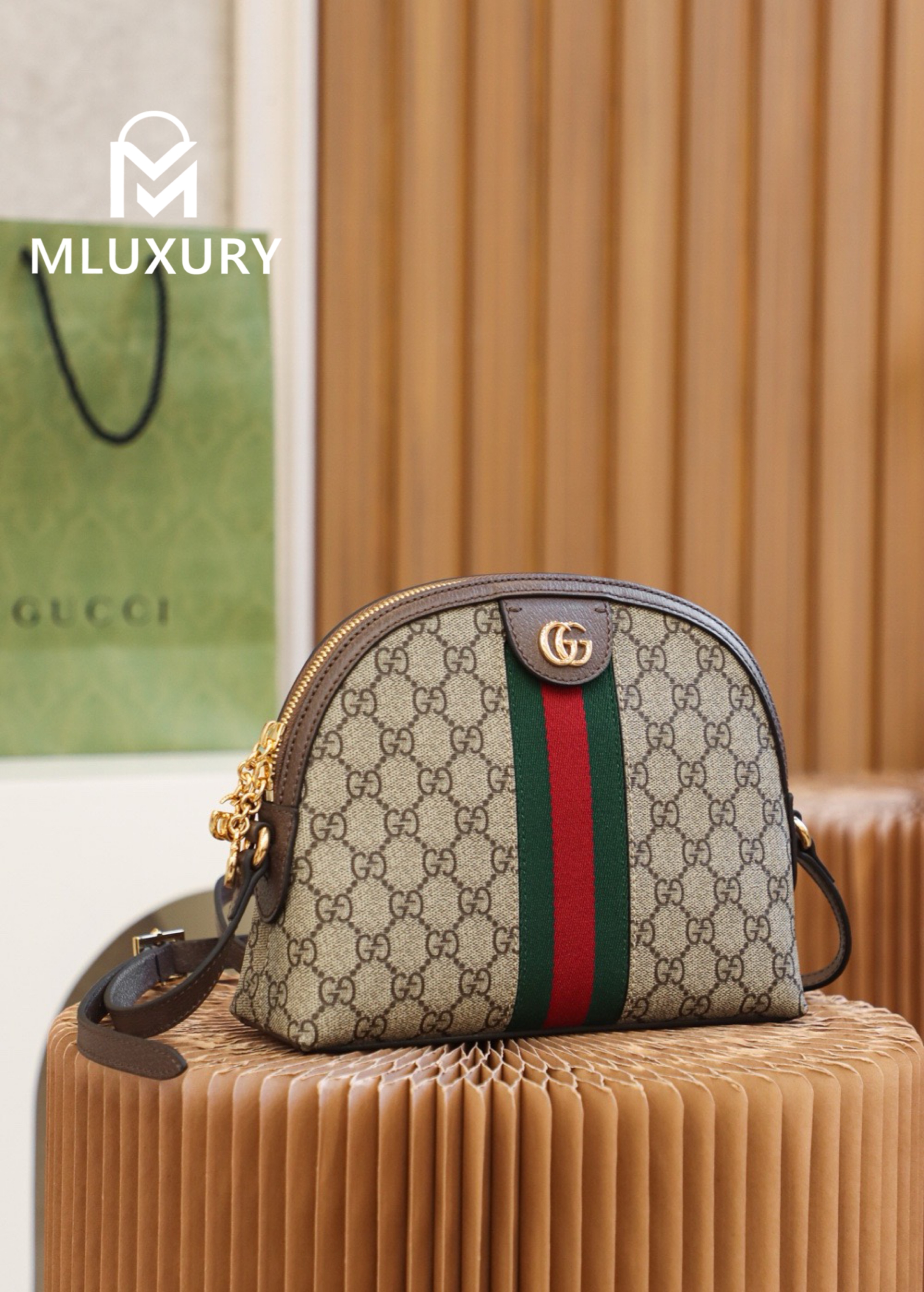 GUCCI Ophida Shell, Original Leather