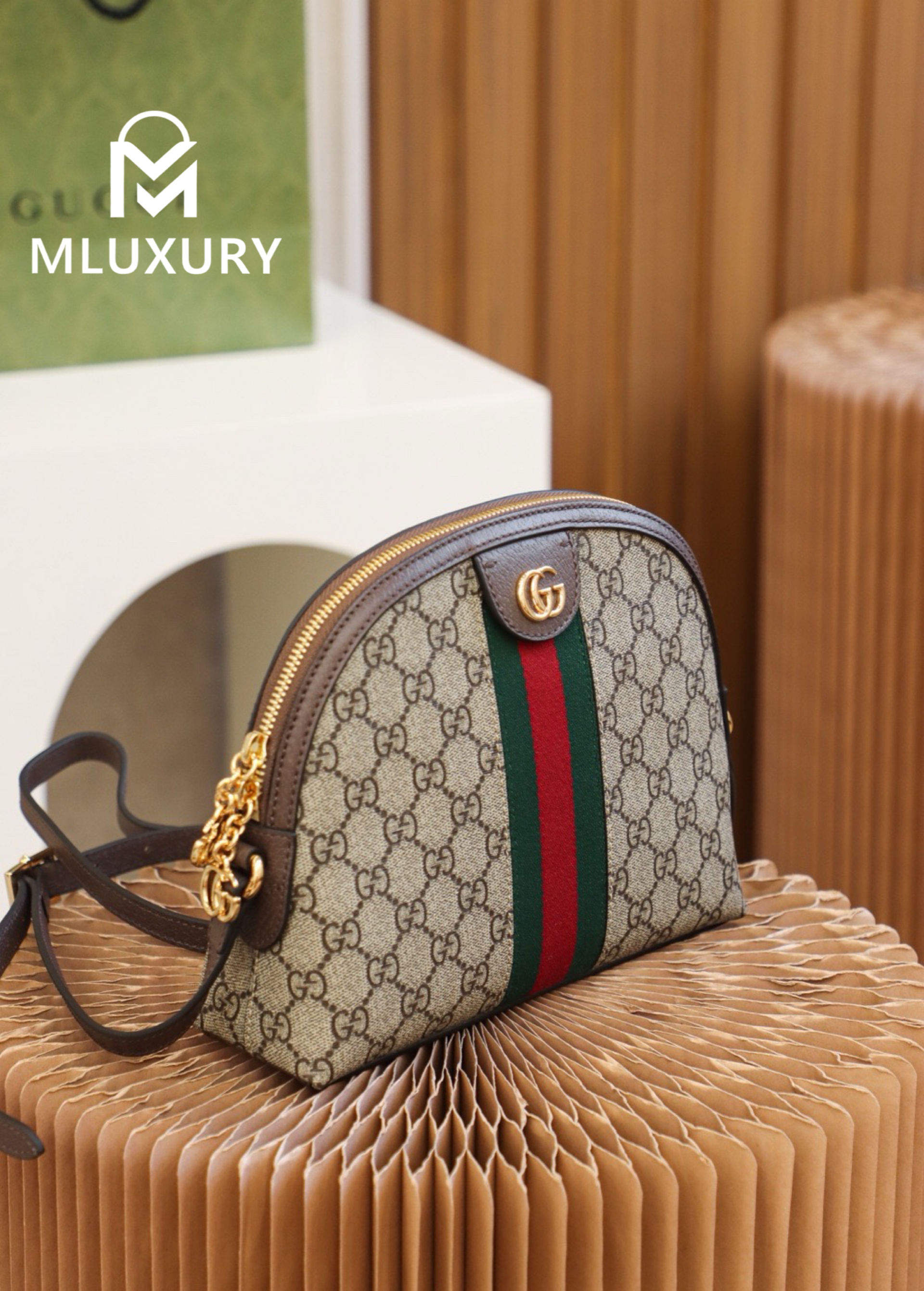 GUCCI Ophida Shell, Original Leather