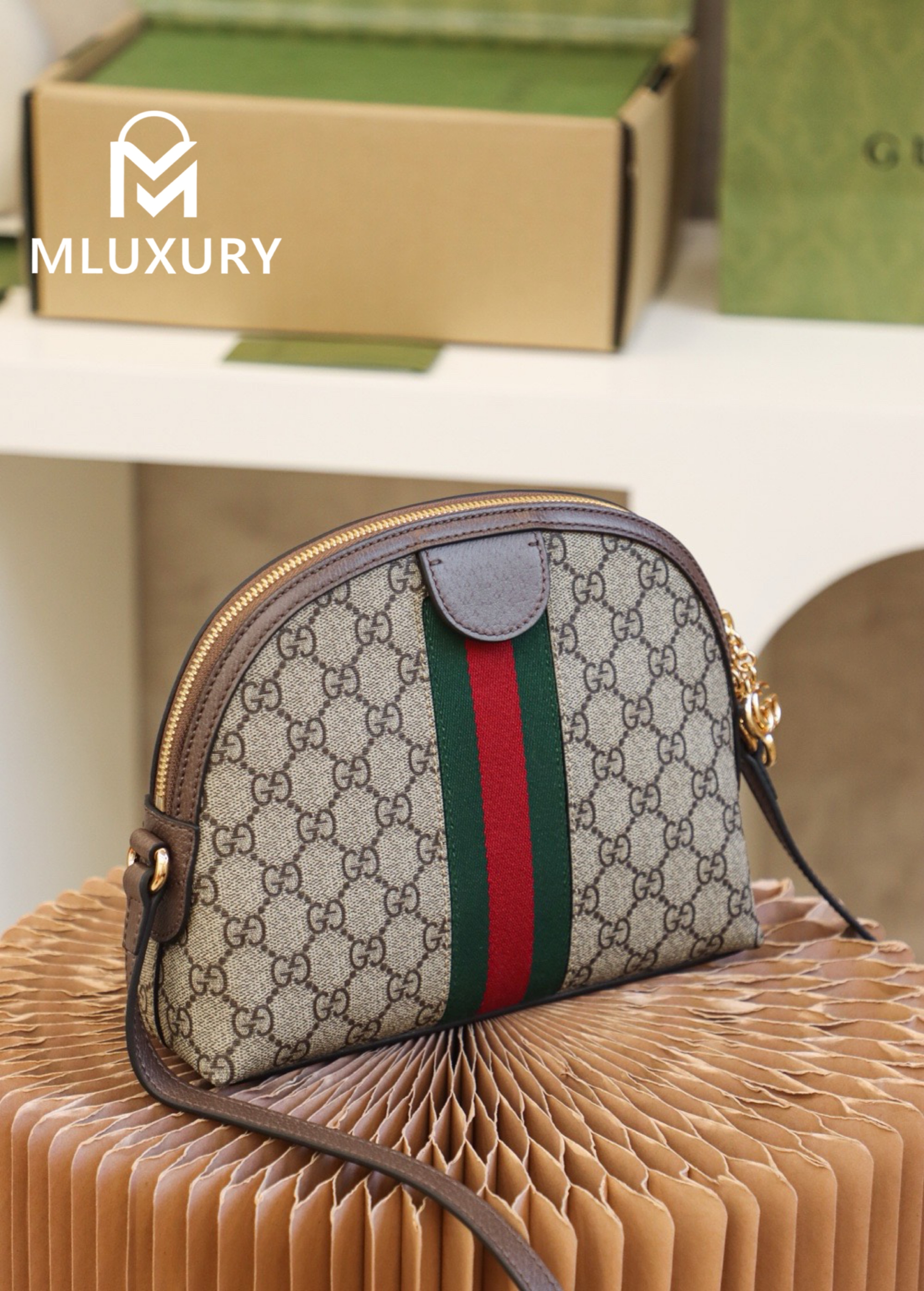 GUCCI Ophida Shell, Original Leather