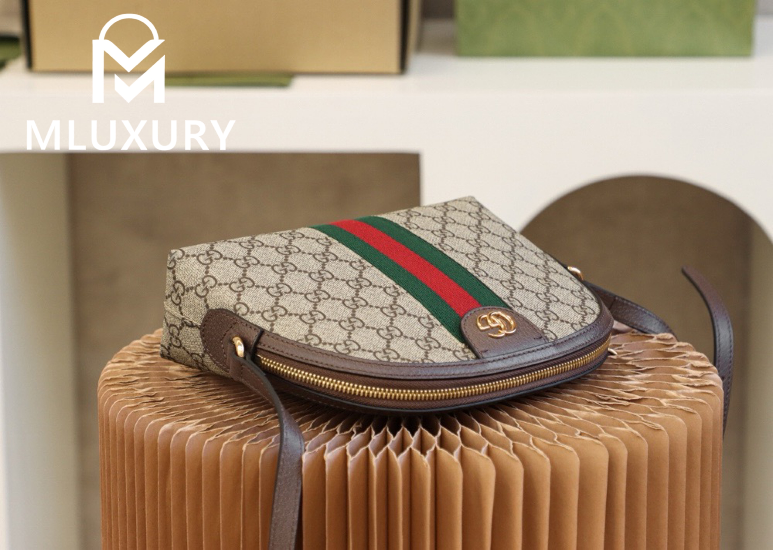 GUCCI Ophida Shell, Original Leather