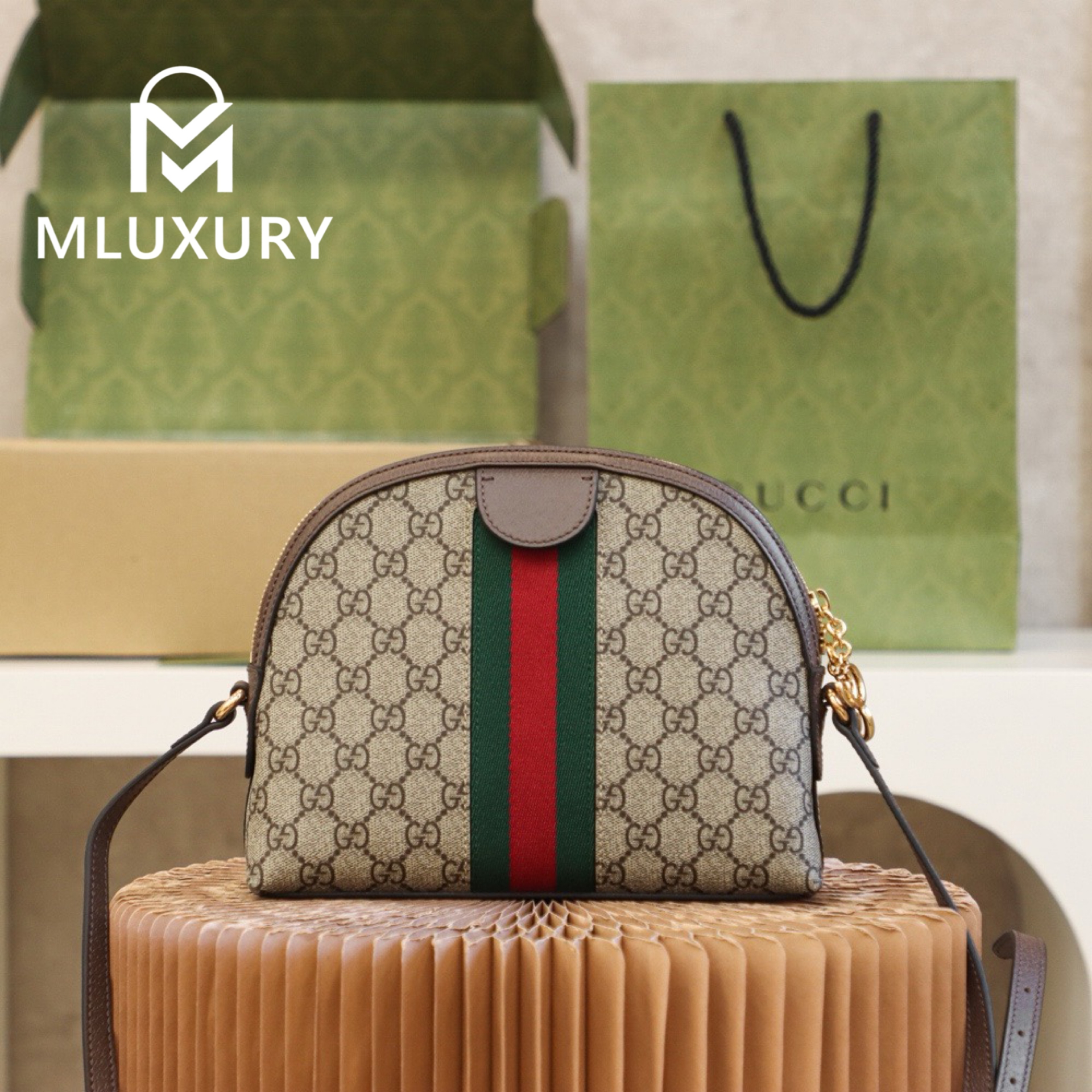 GUCCI Ophida Shell, Original Leather