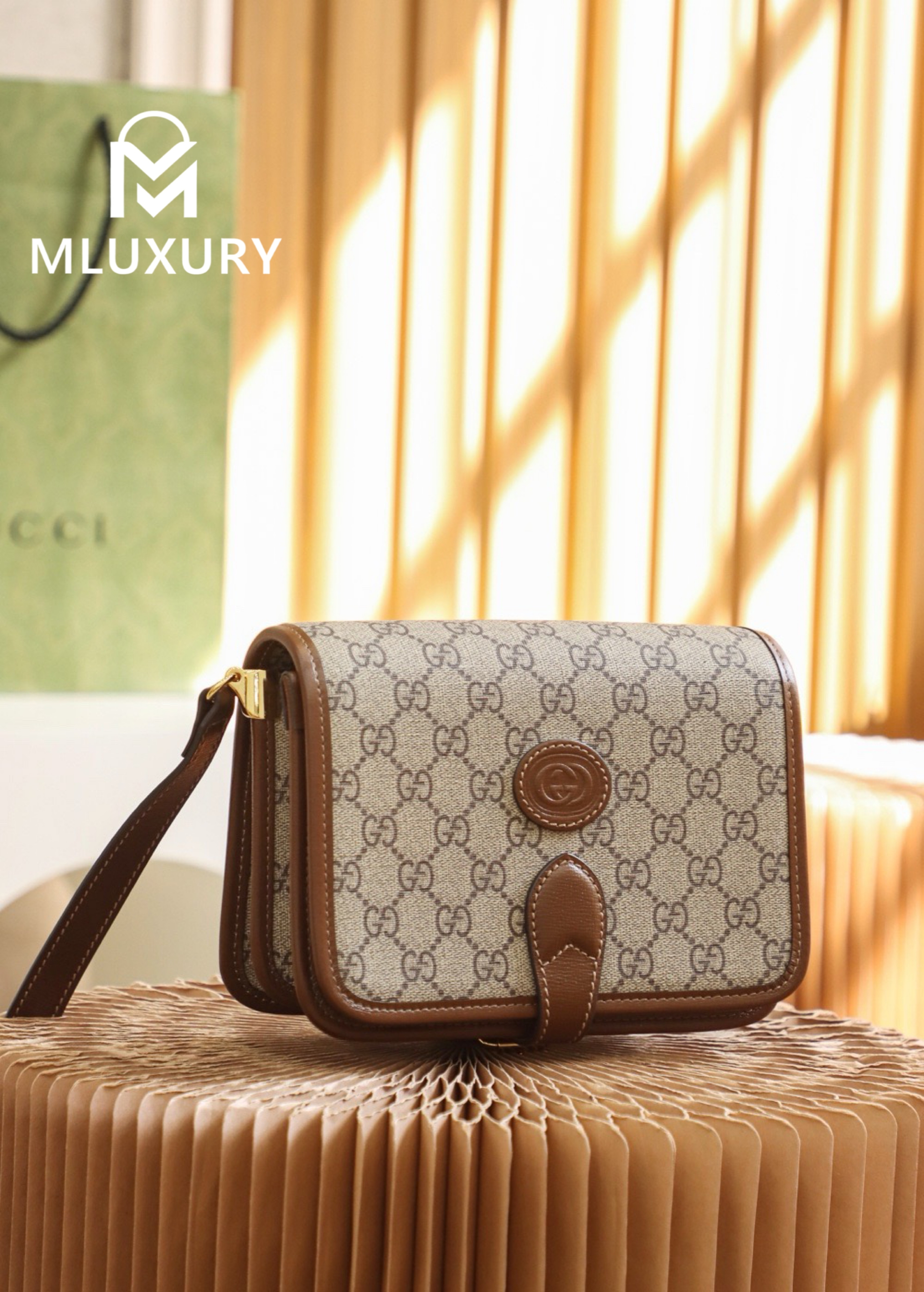 GUCCI Retro Mini Shoulder Bag, Genuine Leather