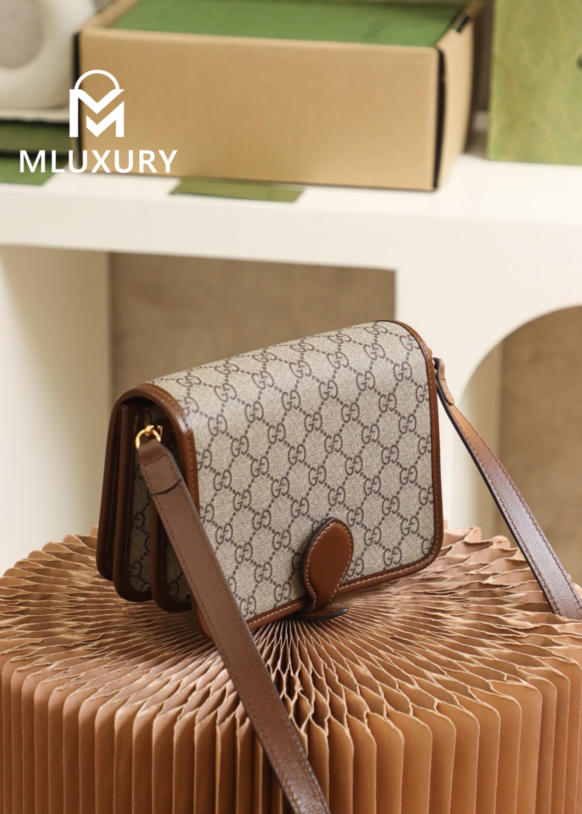 GUCCI Retro Mini Shoulder Bag, Genuine Leather