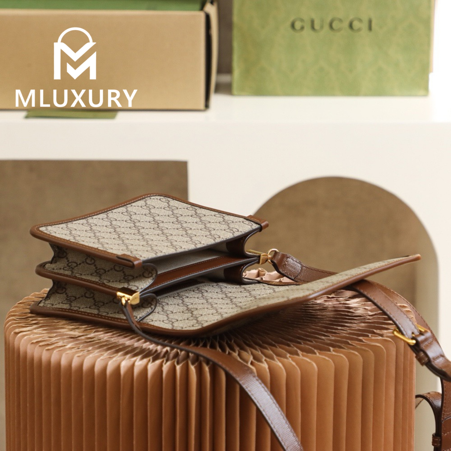 GUCCI Retro Mini Shoulder Bag, Genuine Leather