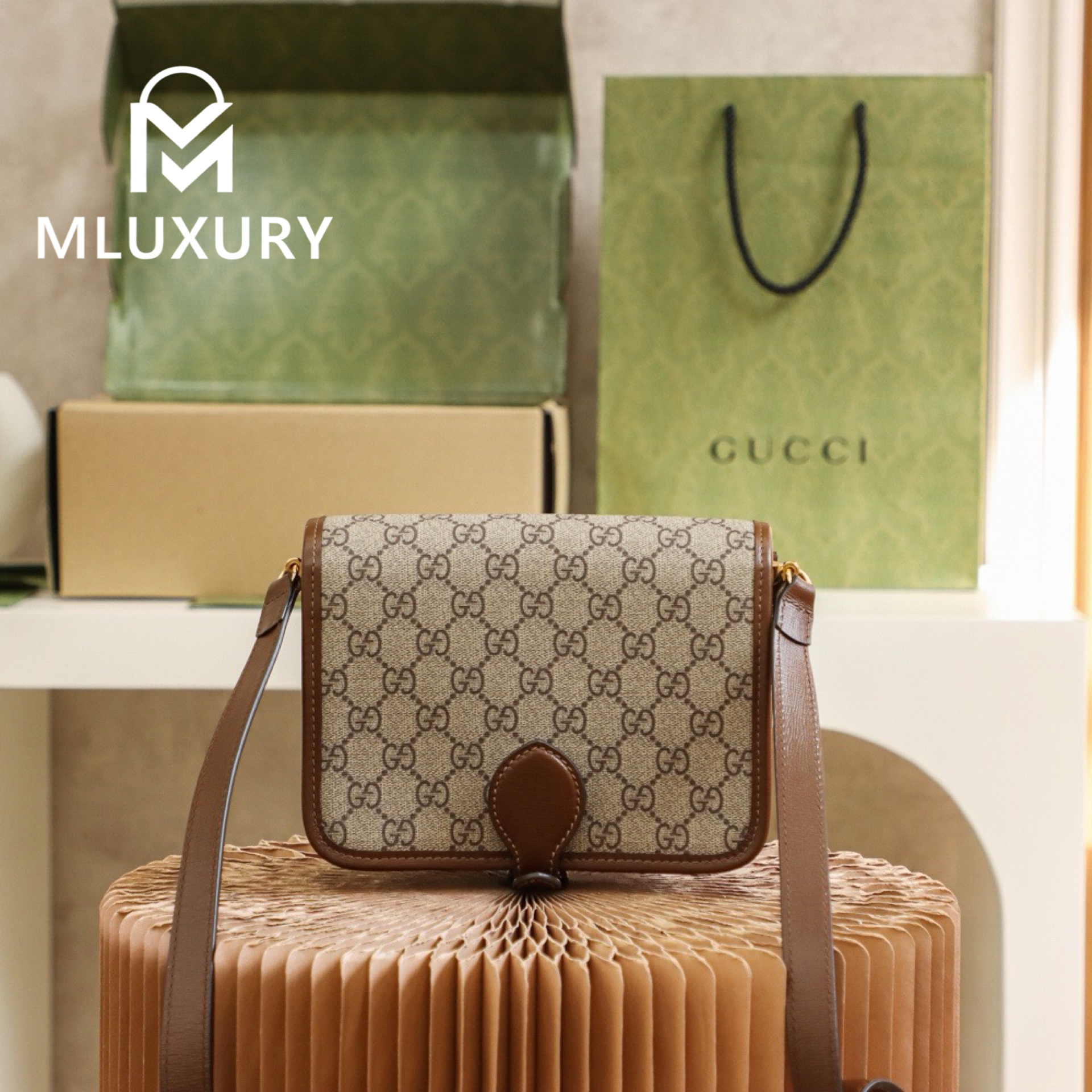 GUCCI Retro Mini Shoulder Bag, Genuine Leather