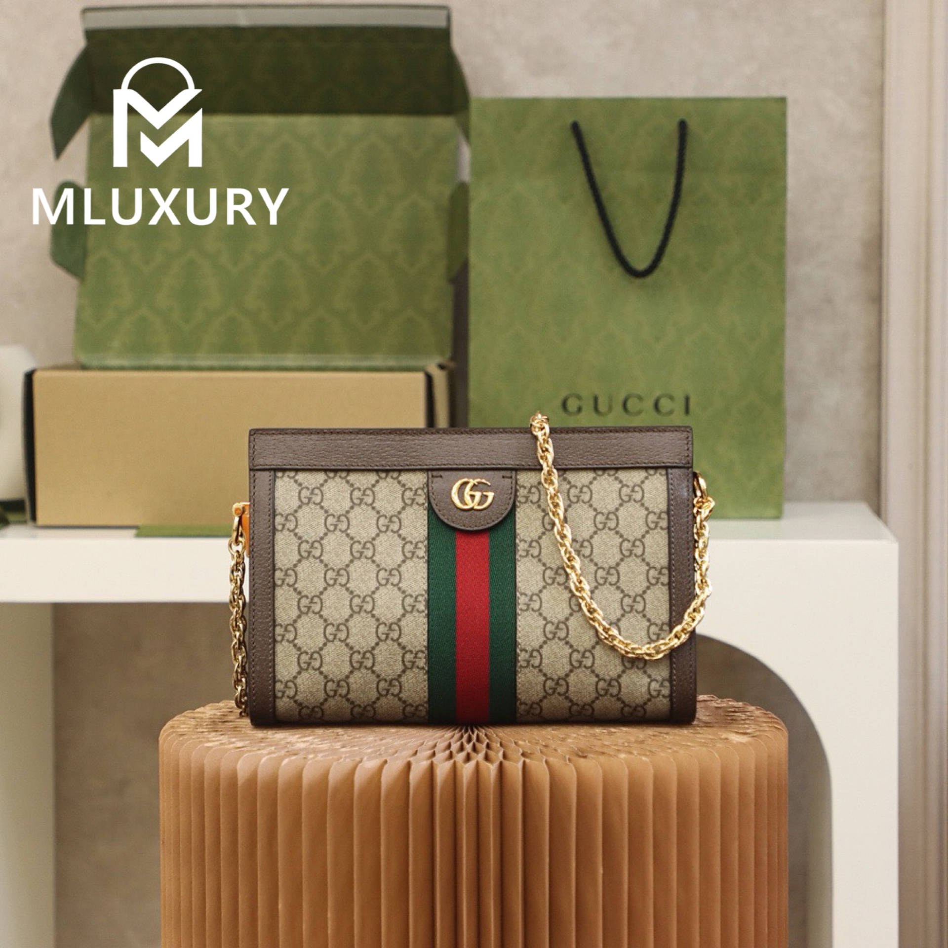 GUCCI Ophida Small, Genuine Leather