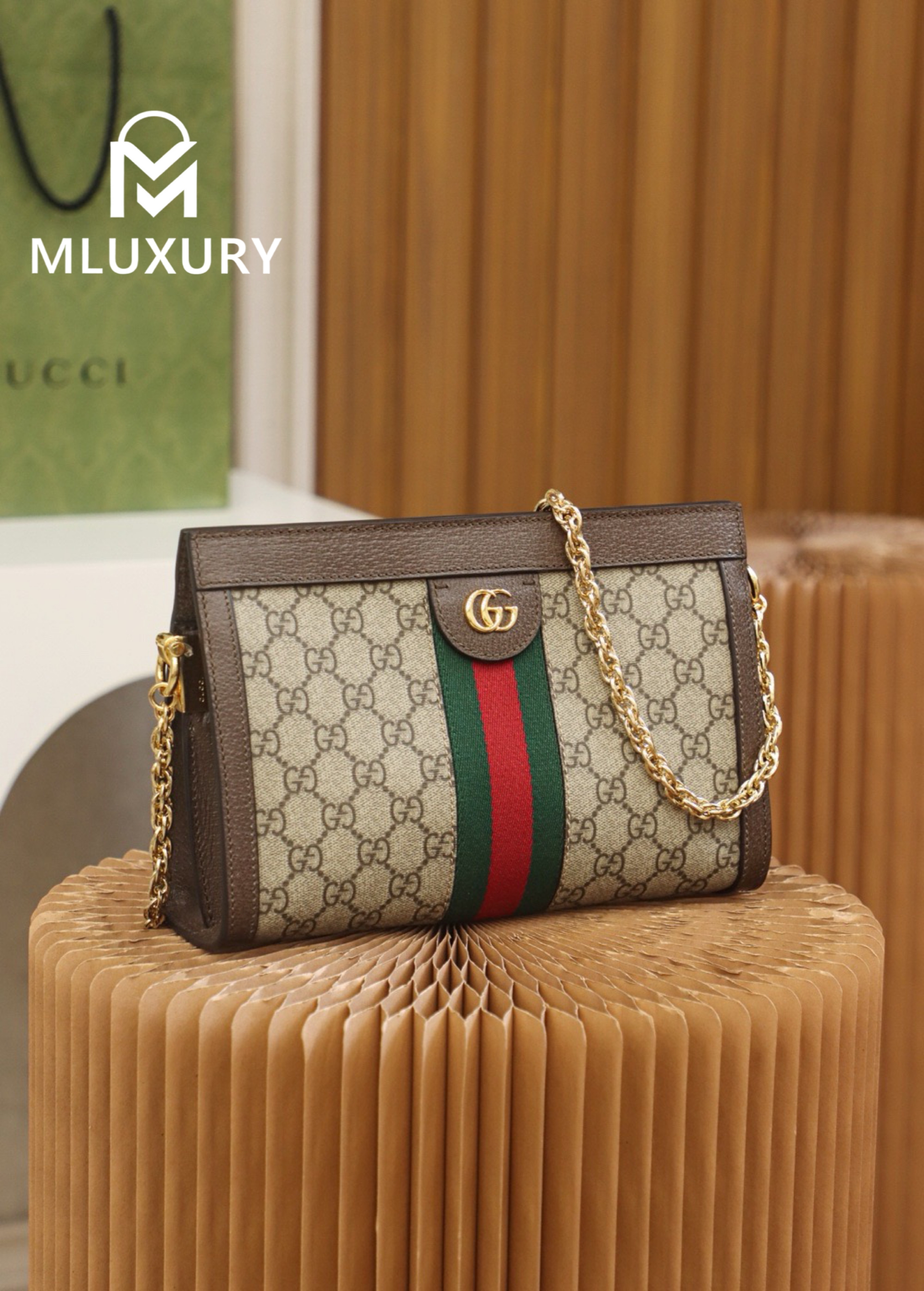 GUCCI Ophida Small, Genuine Leather