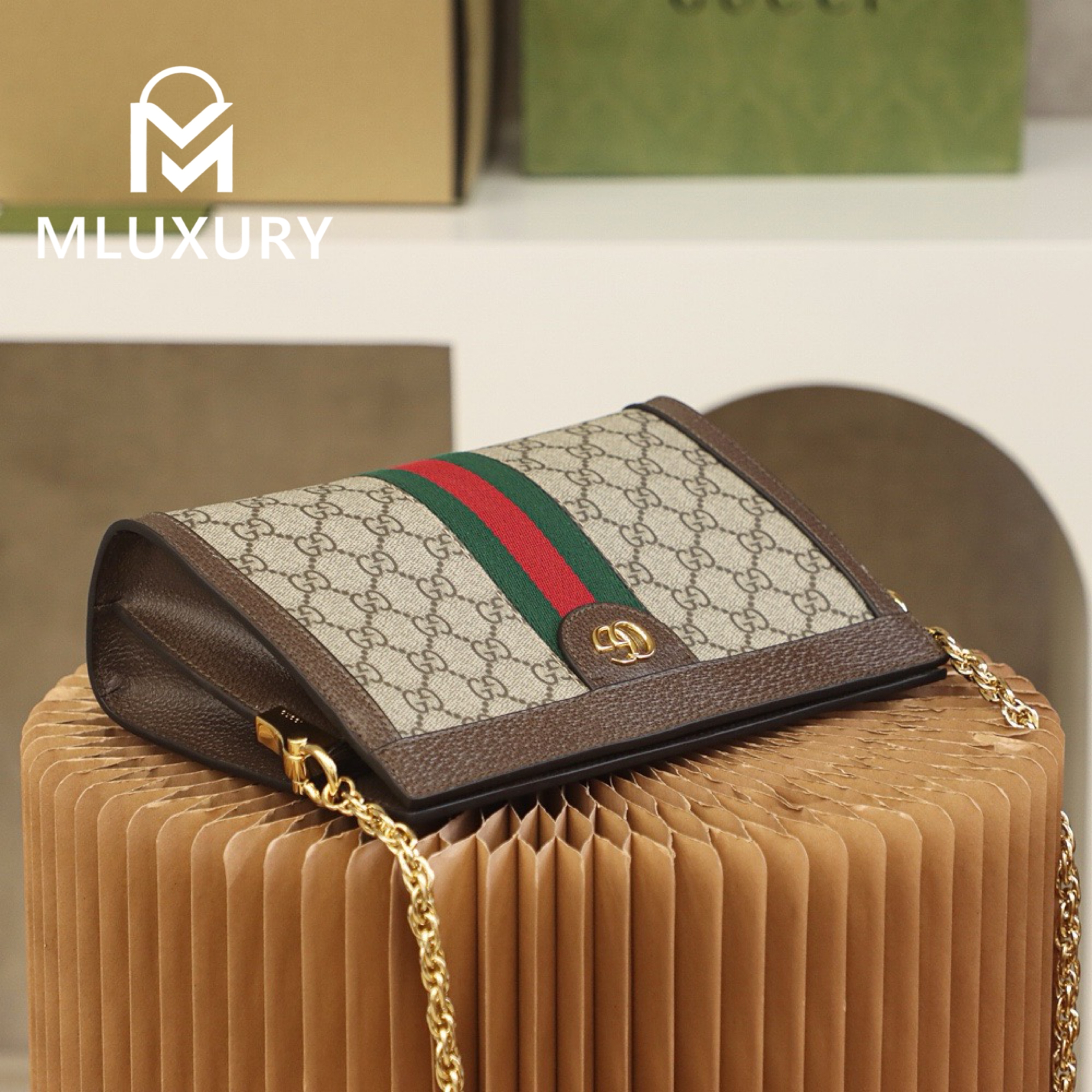 GUCCI Ophida Small, Genuine Leather