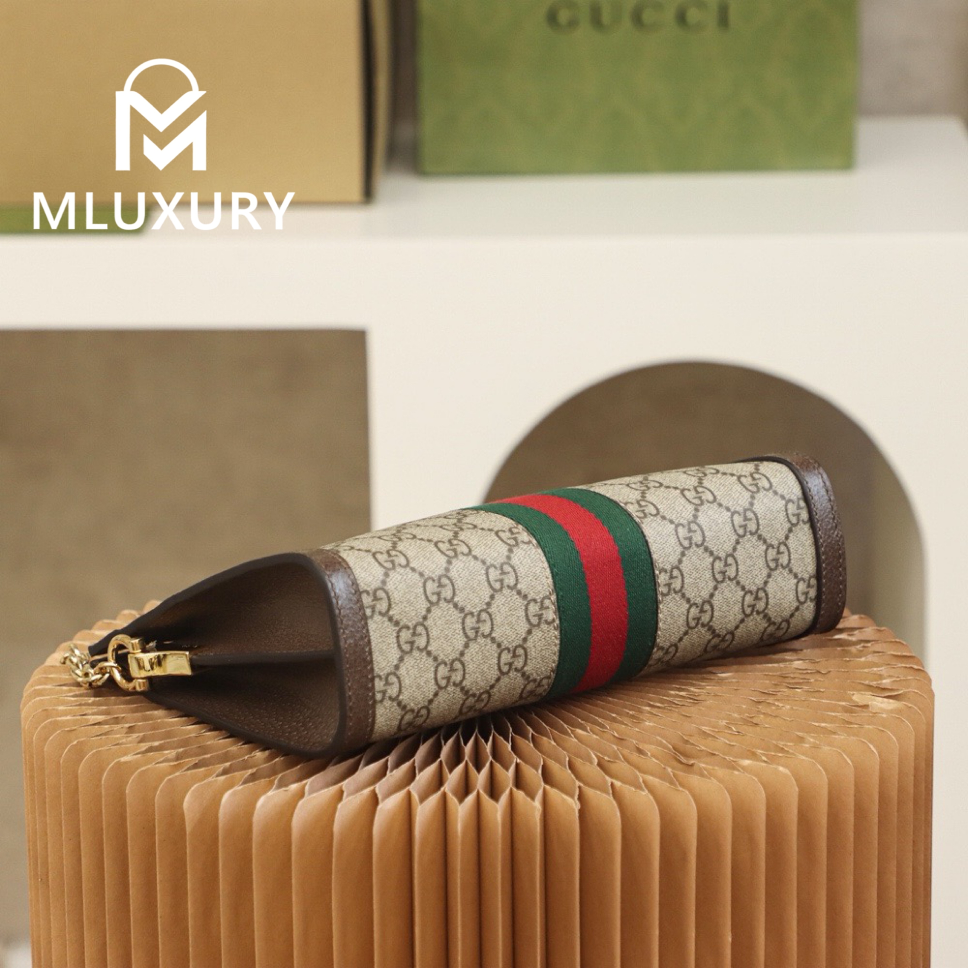 GUCCI Ophida Small, Genuine Leather