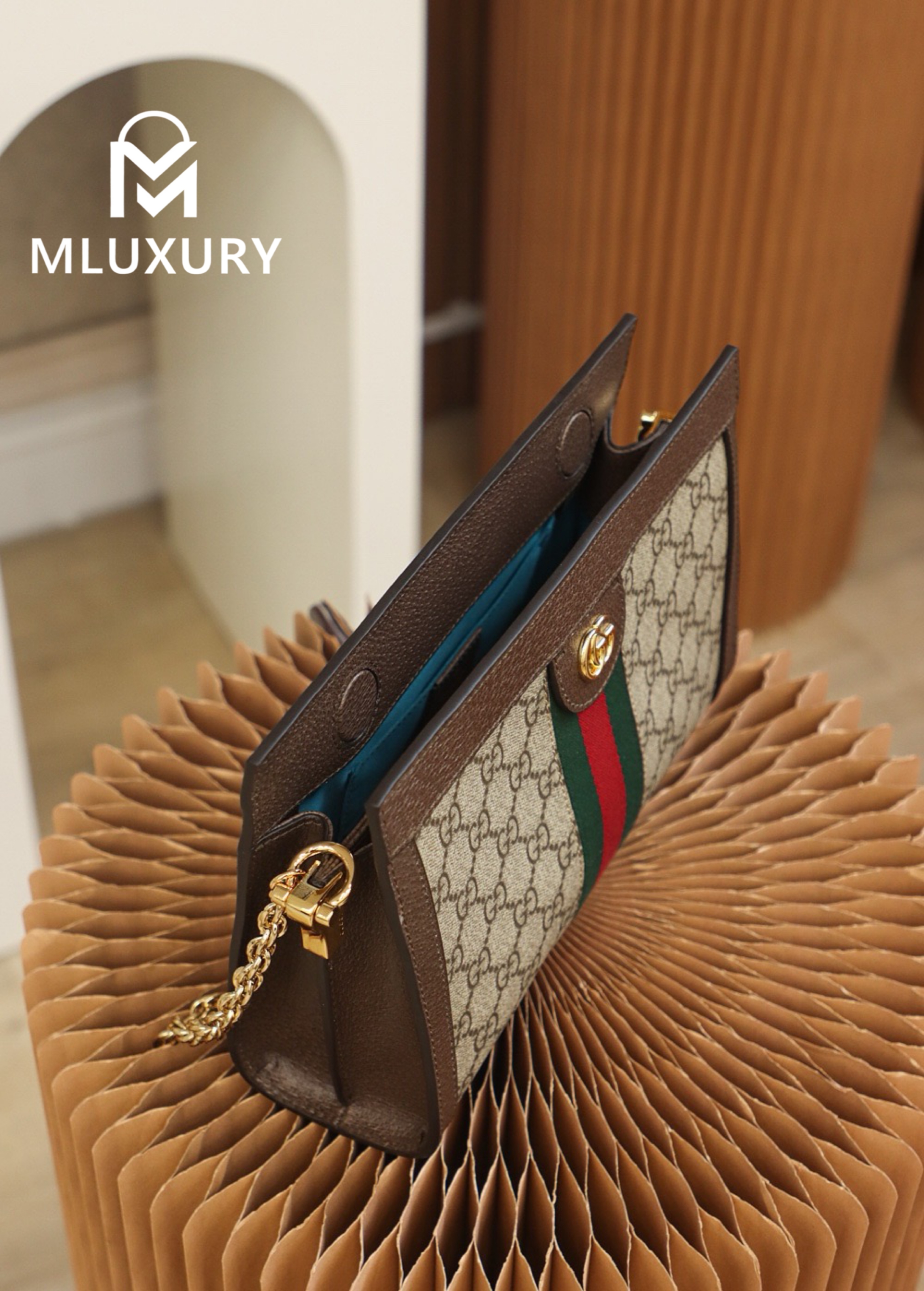 GUCCI Ophida Small, Genuine Leather