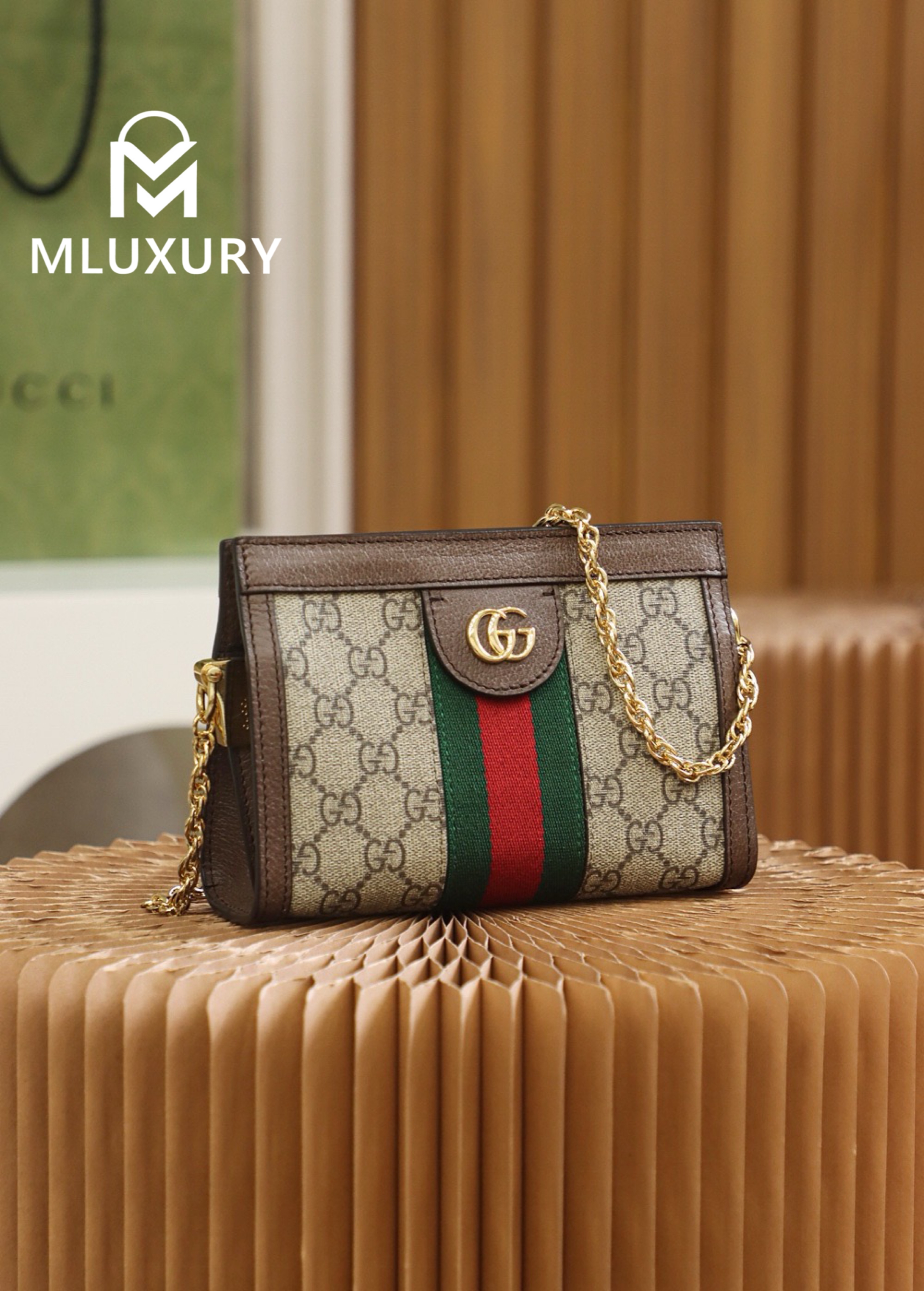 GUCCI Ophida Mini, Genuine Leather