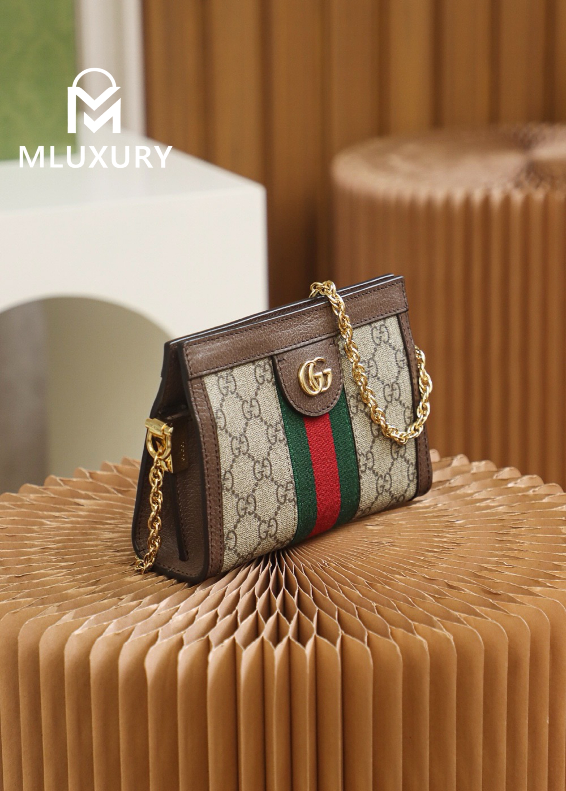 GUCCI Ophida Mini, Genuine Leather