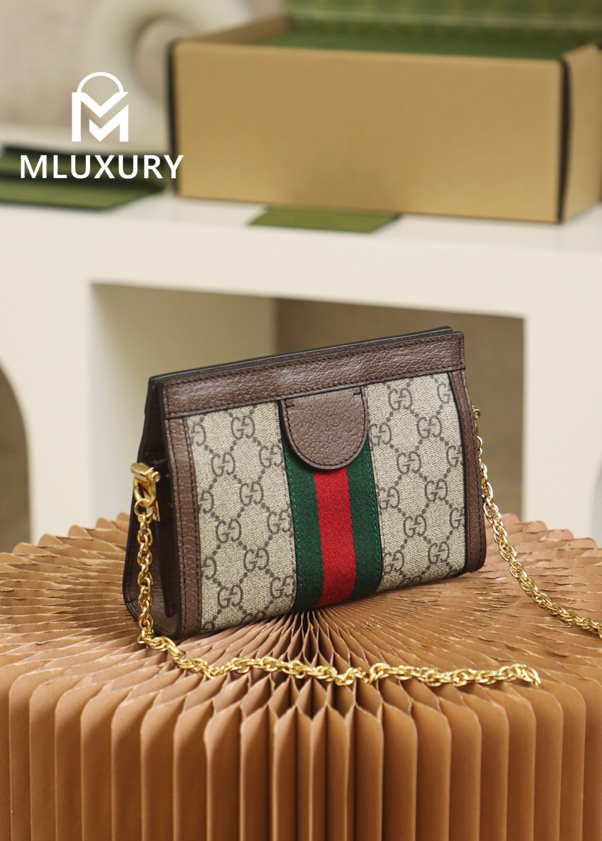 GUCCI Ophida Mini, Genuine Leather