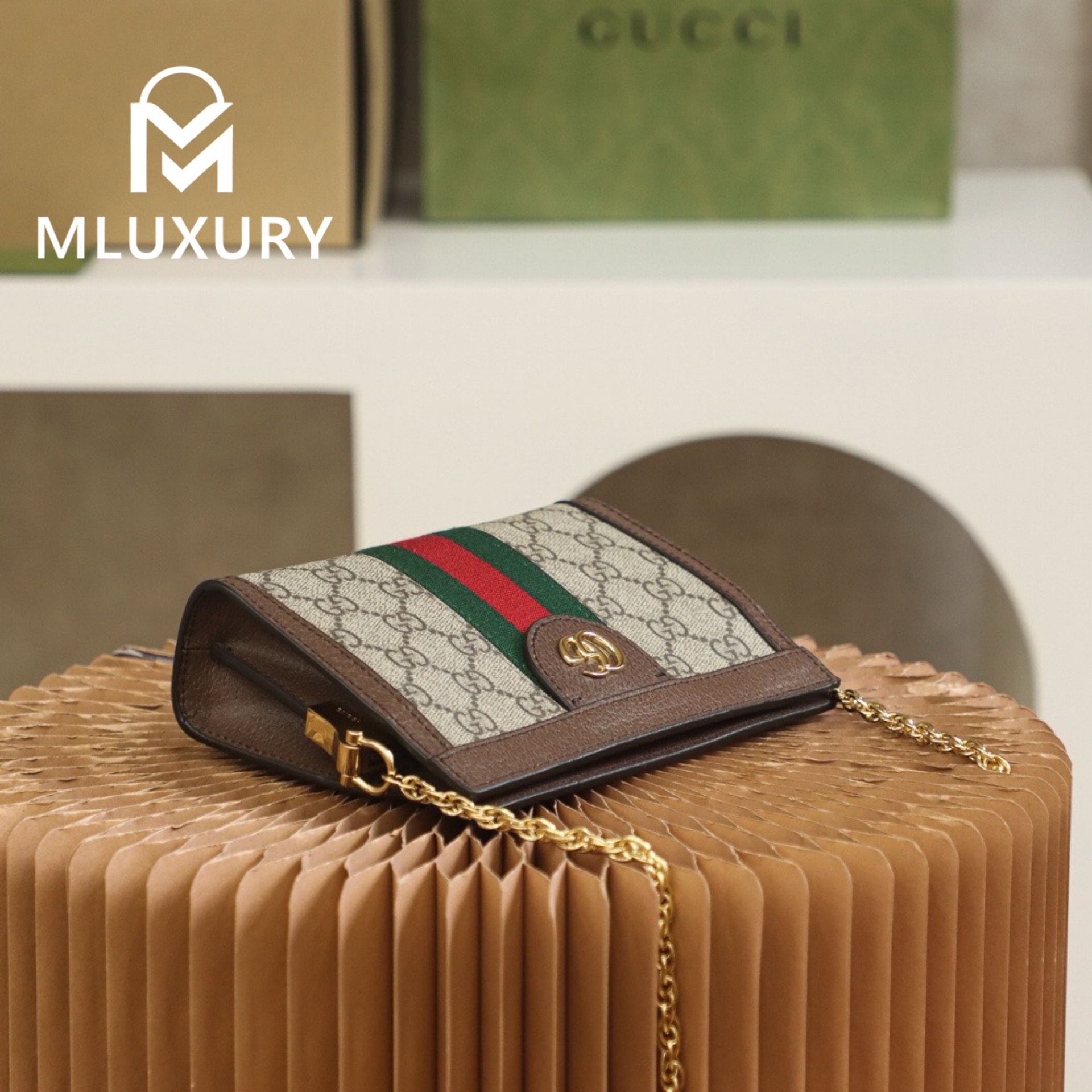 GUCCI Ophida Mini, Genuine Leather