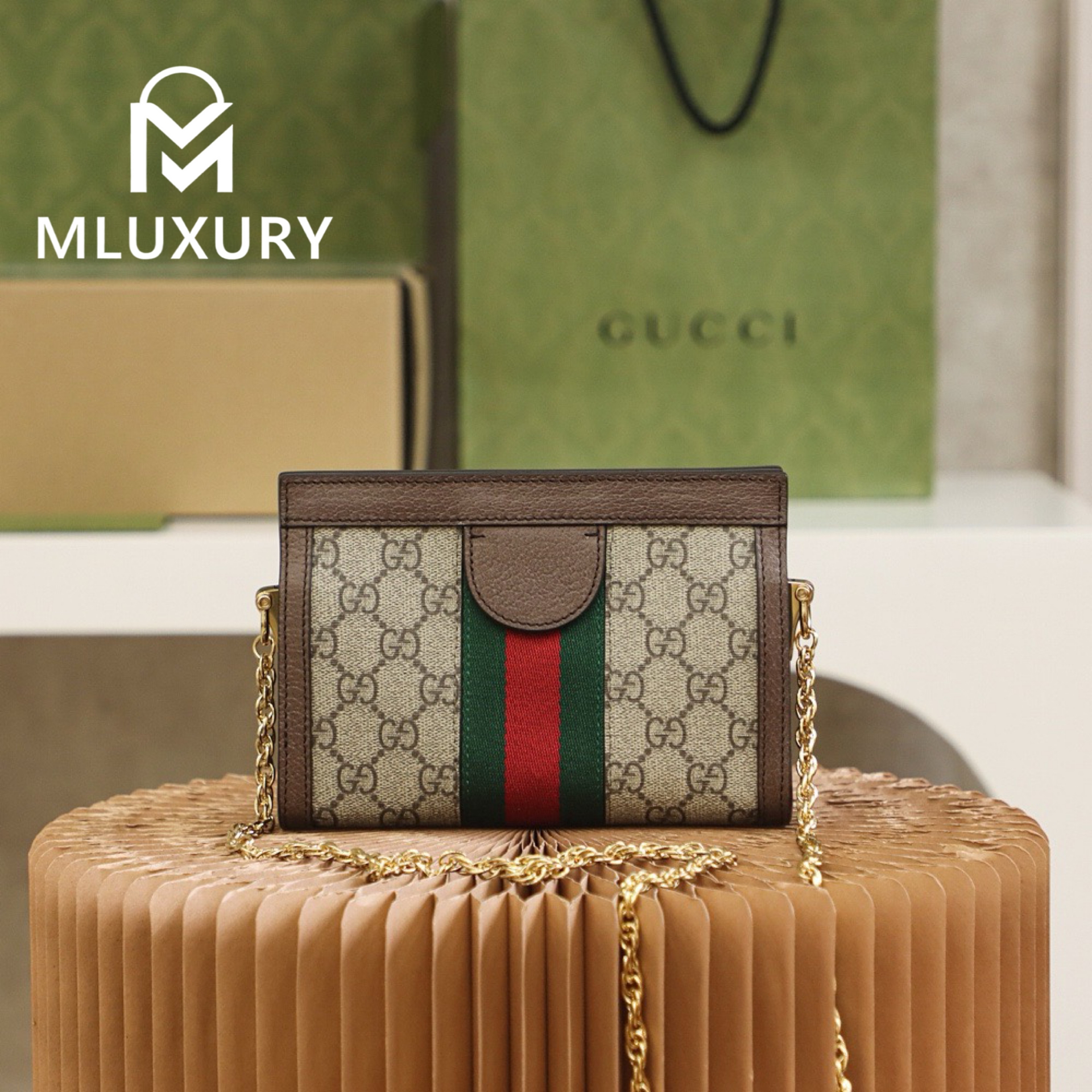 GUCCI Ophida Mini, Genuine Leather