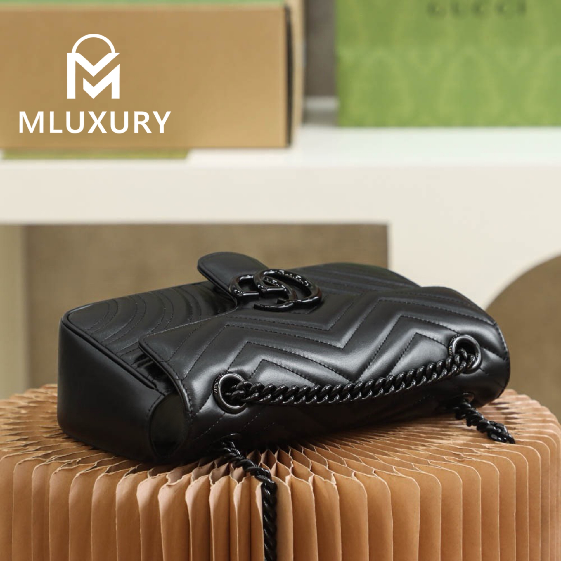 GUCCI Marmont Black, Genuine Leather