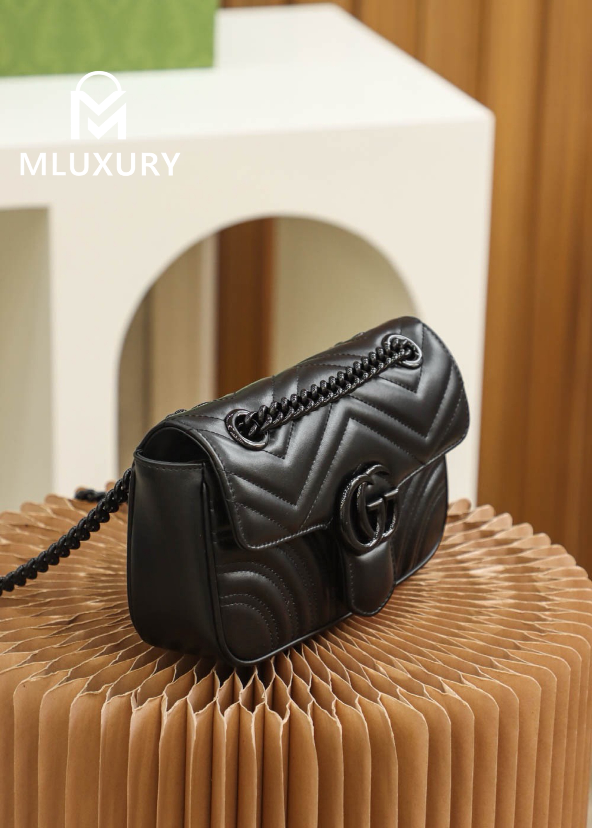 GUCCI Marmont Black, Genuine Leather