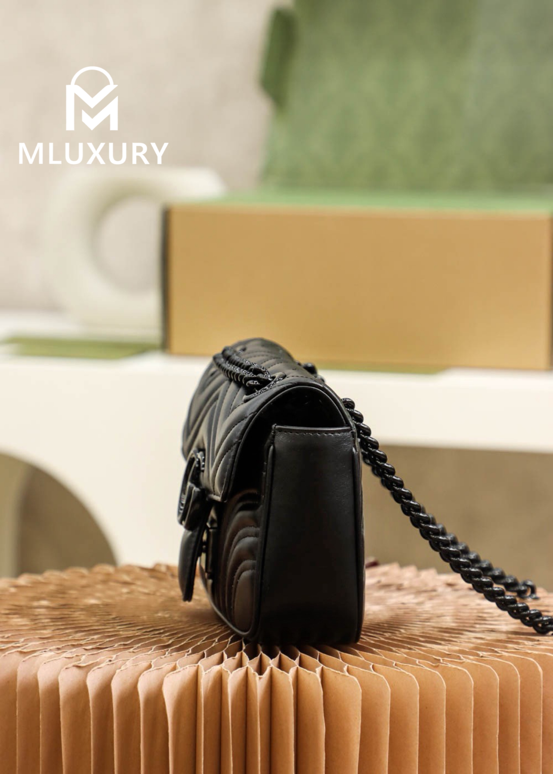 GUCCI Marmont Black, Genuine Leather