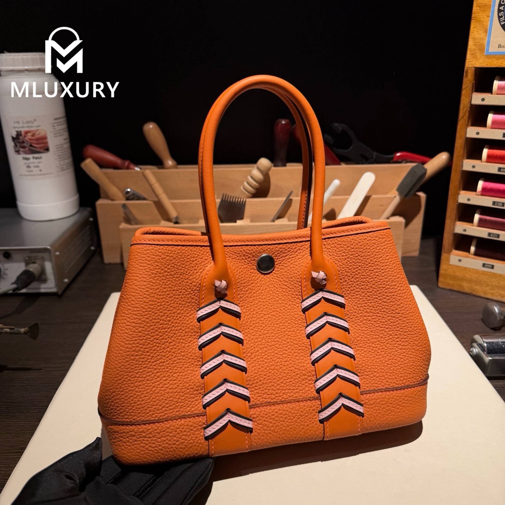Hermès Neo Garden 23 Woven Bag – Ntogo and Swift Woven Design, orange