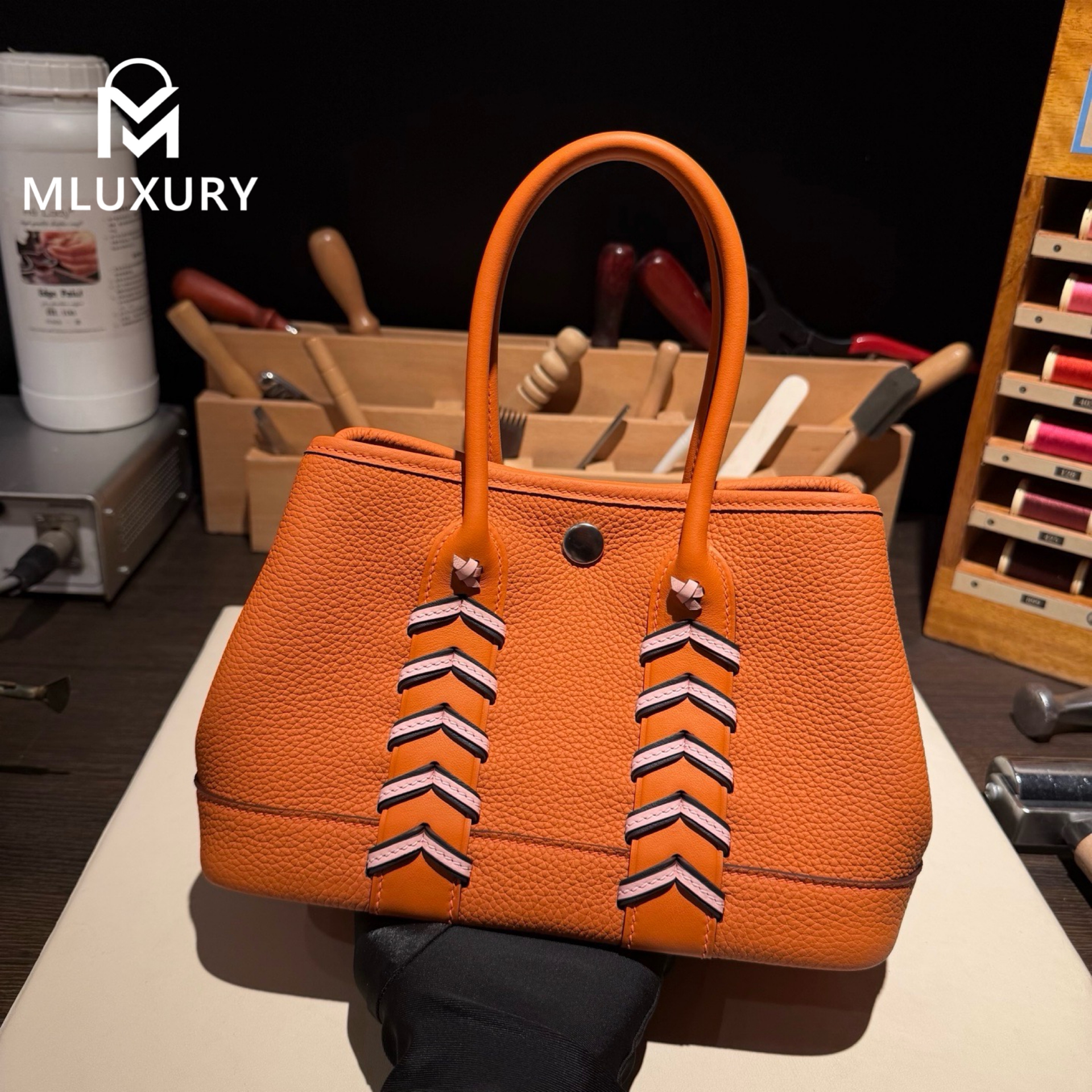 Hermès Neo Garden 23 Woven Bag – Ntogo and Swift Woven Design, orange
