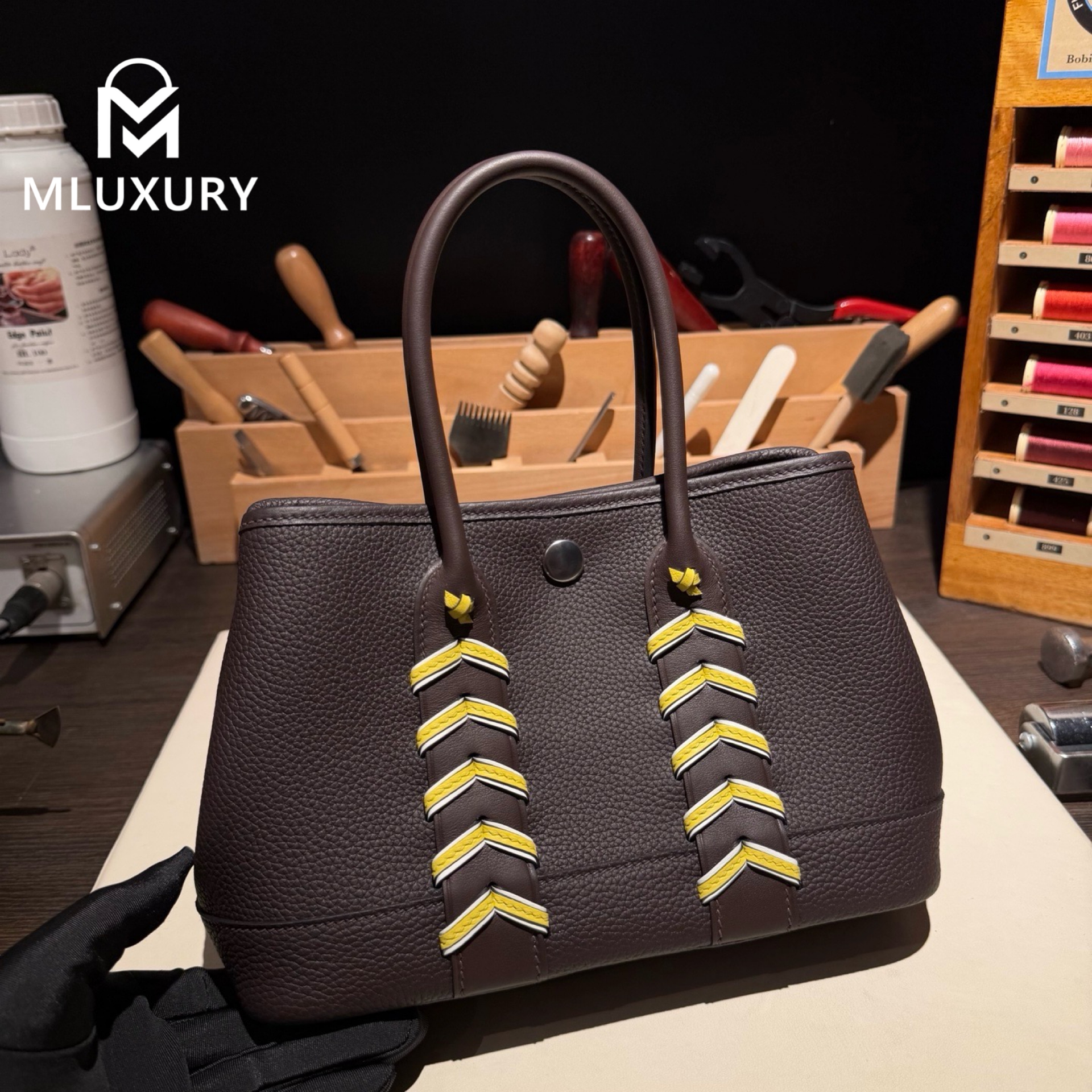 Hermès Neo Garden 23 Woven Bag – Ntogo and Swift Woven Design in Ebony