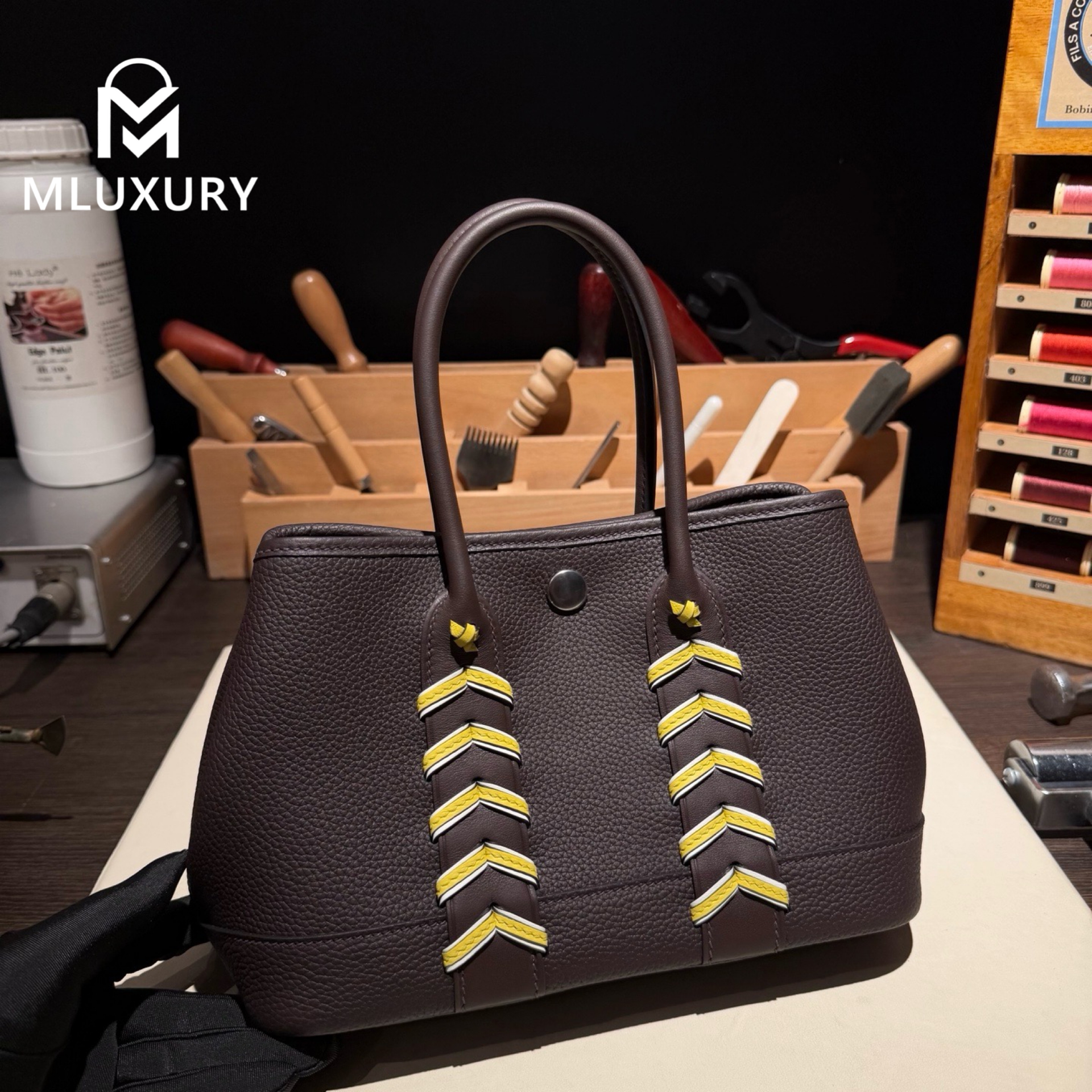 Hermès Neo Garden 23 Woven Bag – Ntogo and Swift Woven Design in Ebony