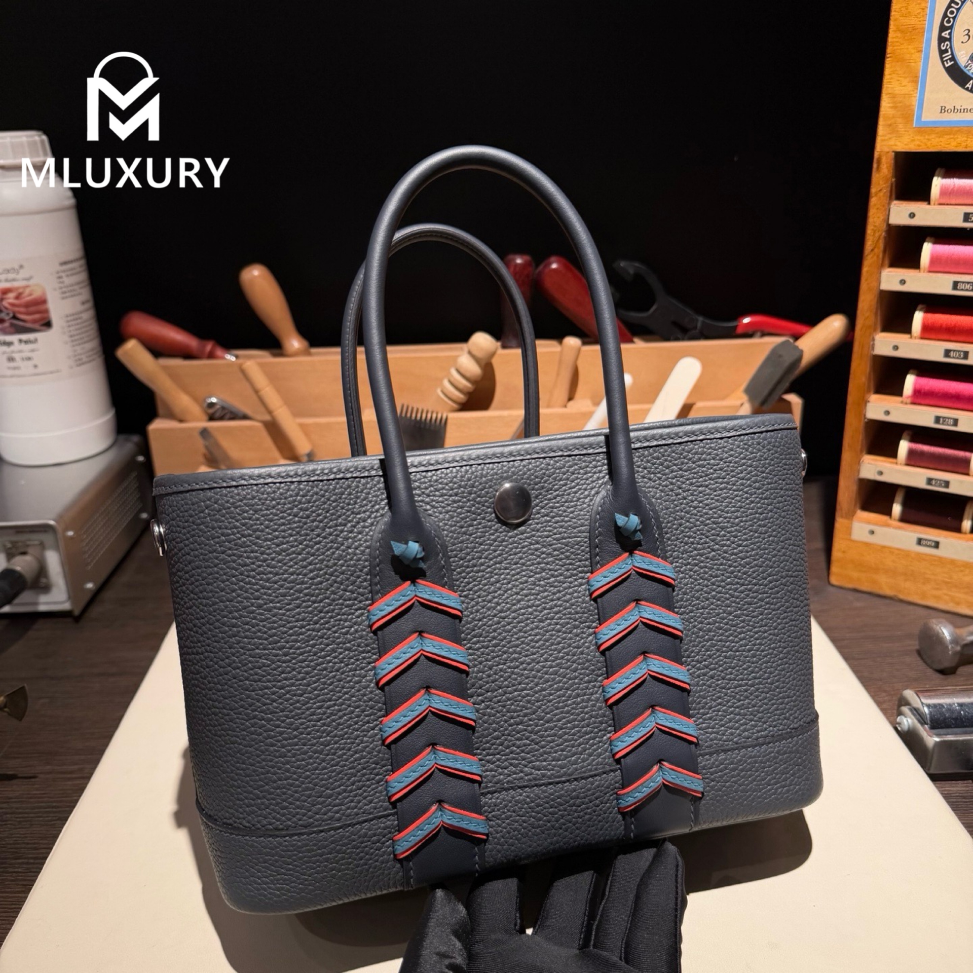 Hermès Neo Garden 23 Woven Bag – Ntogo and Swift Woven Design,  Sailor Blue